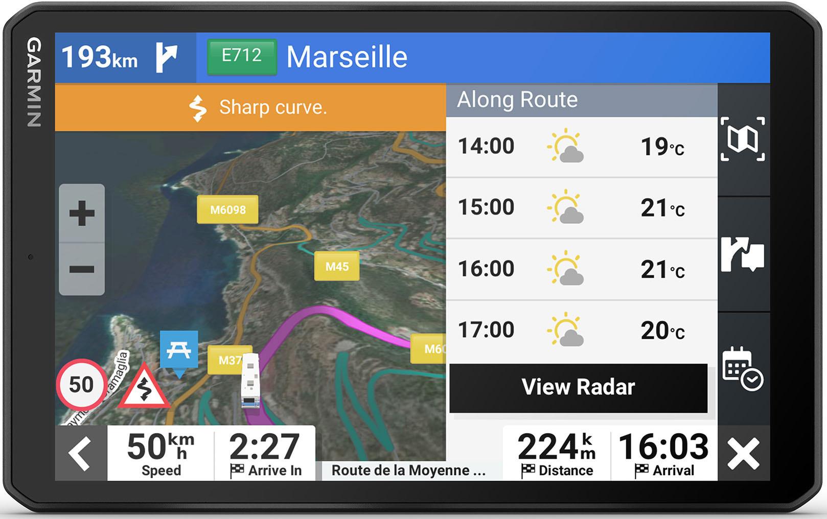 Garmin Camper 895 Motorhome Sat Nav