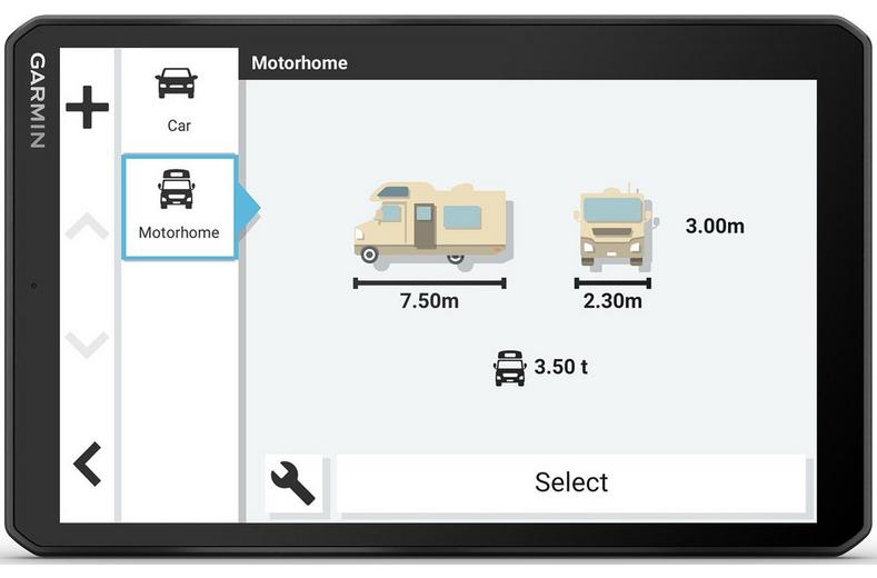 Garmin Camper 895 Motorhome Sat Nav Garmin Camper 895 Motorhome Sat Nav