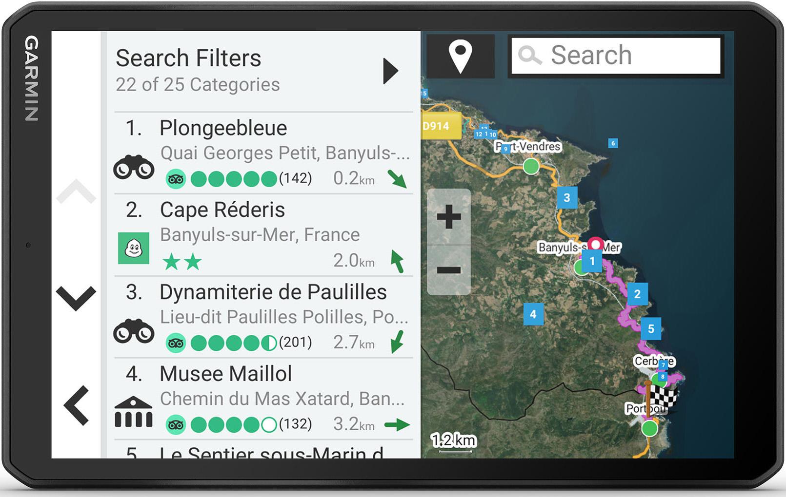 Garmin Camper 895 Motorhome Sat Nav