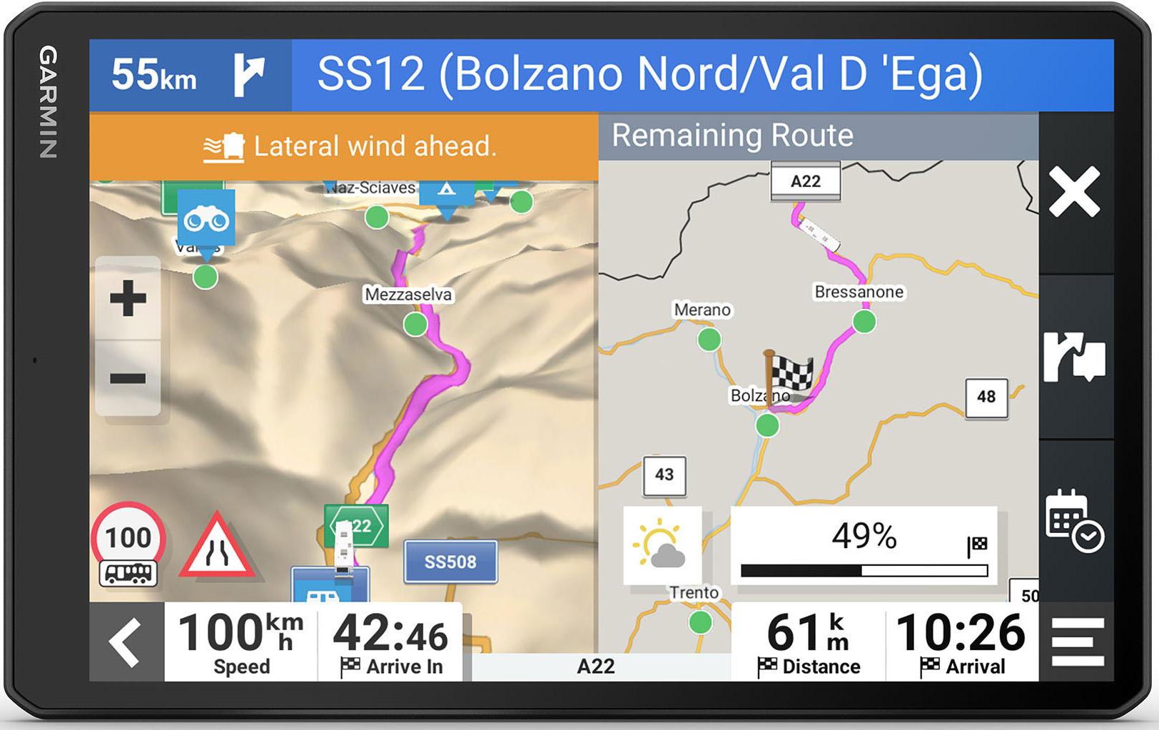 Garmin Camper 1095 Motorhome Sat Nav