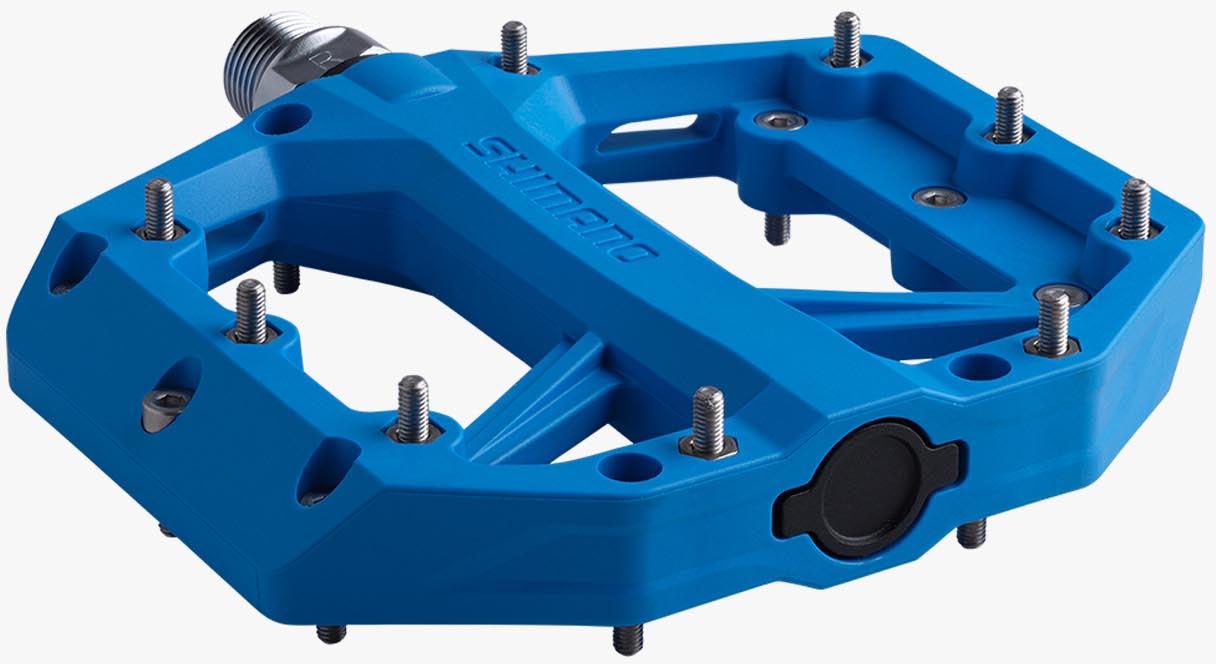 Shimano PDGR400 Flat Pedals, Blue Halfords UK
