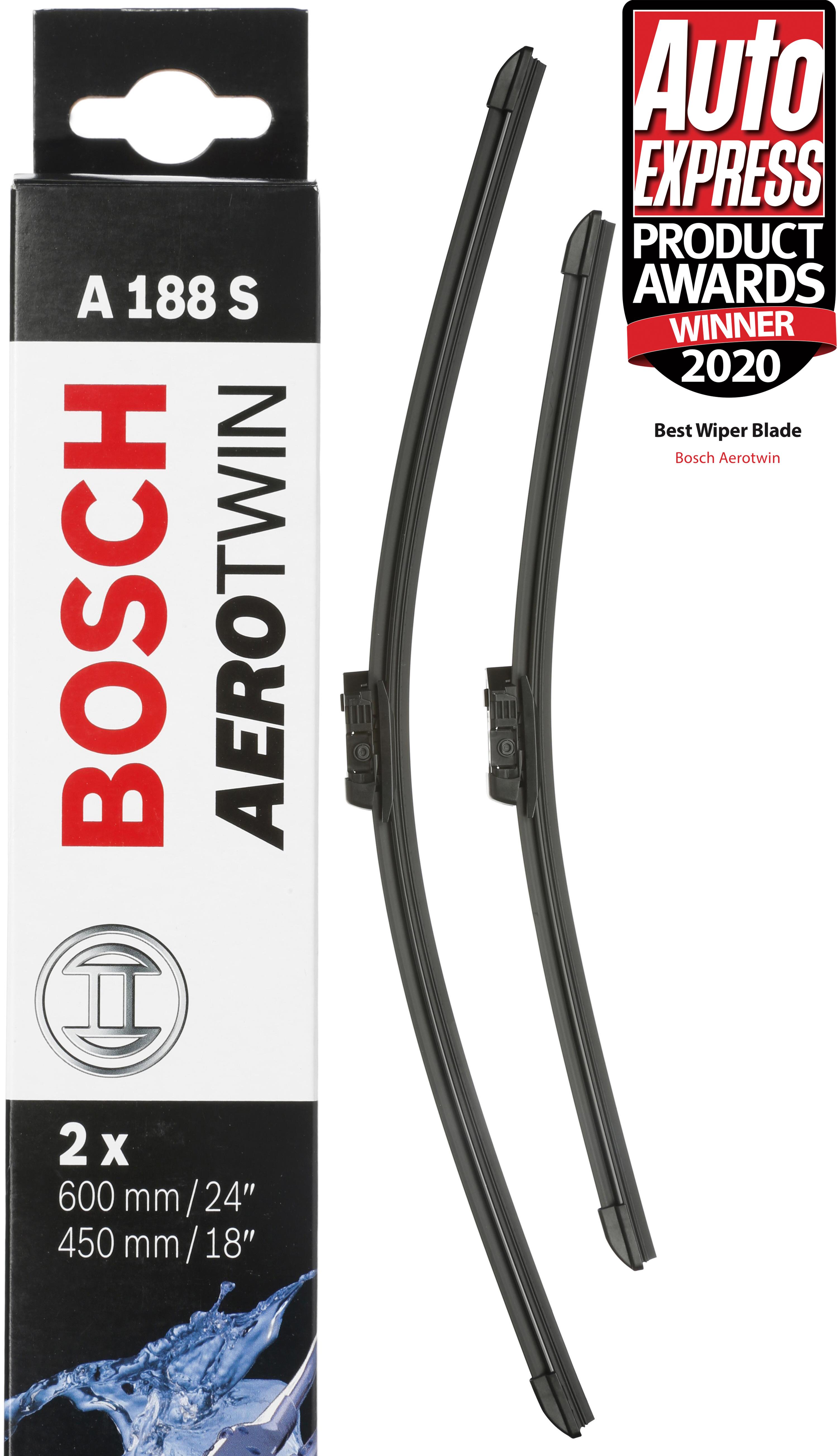 Bosch A188S Wiper Blade - Front Pair