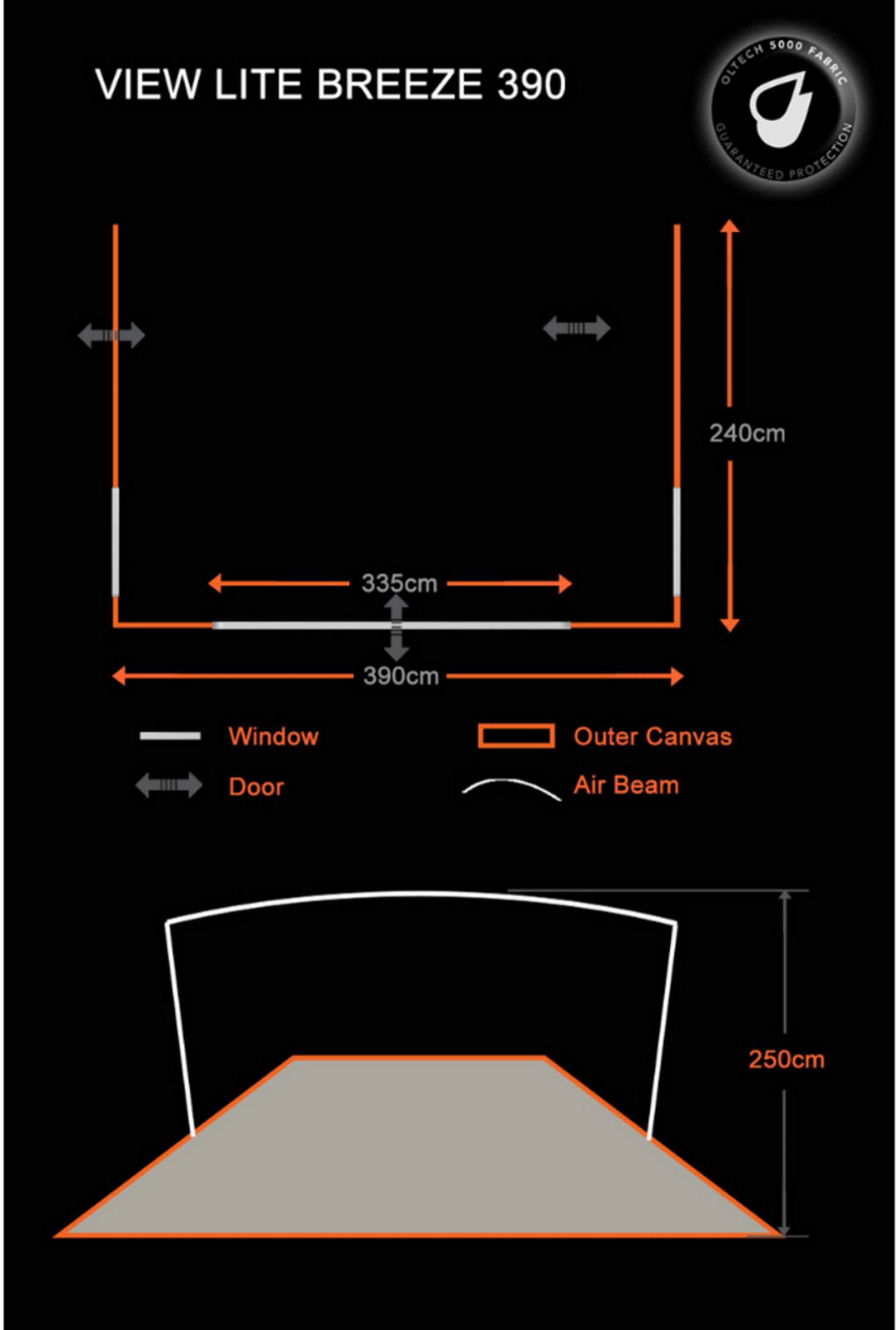 View Lite Breeze 390 Inflatable Awning