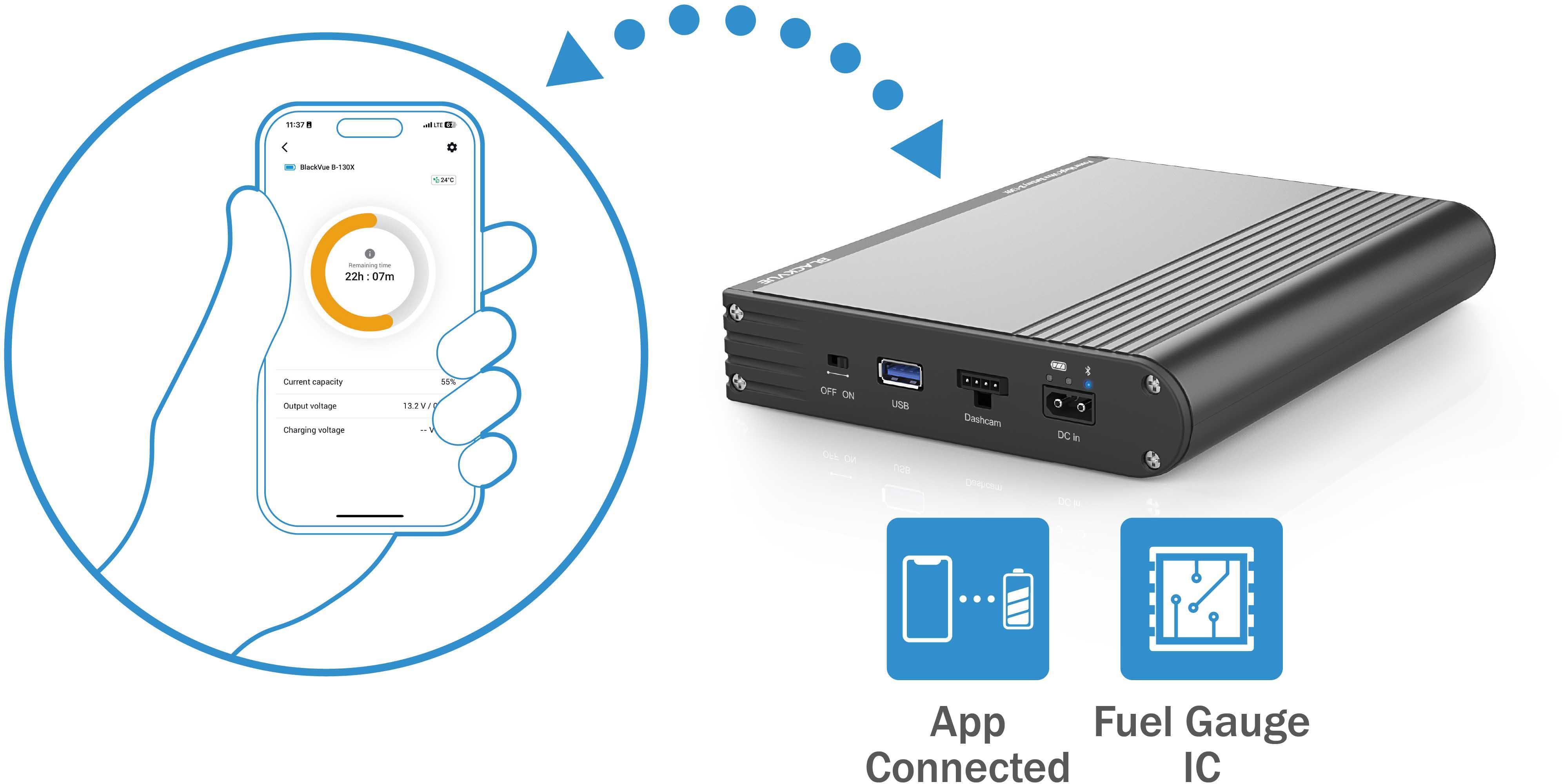 BlackVue B-130X Battery