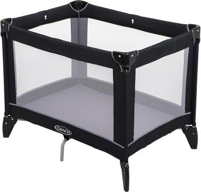 Graco Compact Travel Cot - Black/Grey Graco Compact Travel Cot - Black/Grey