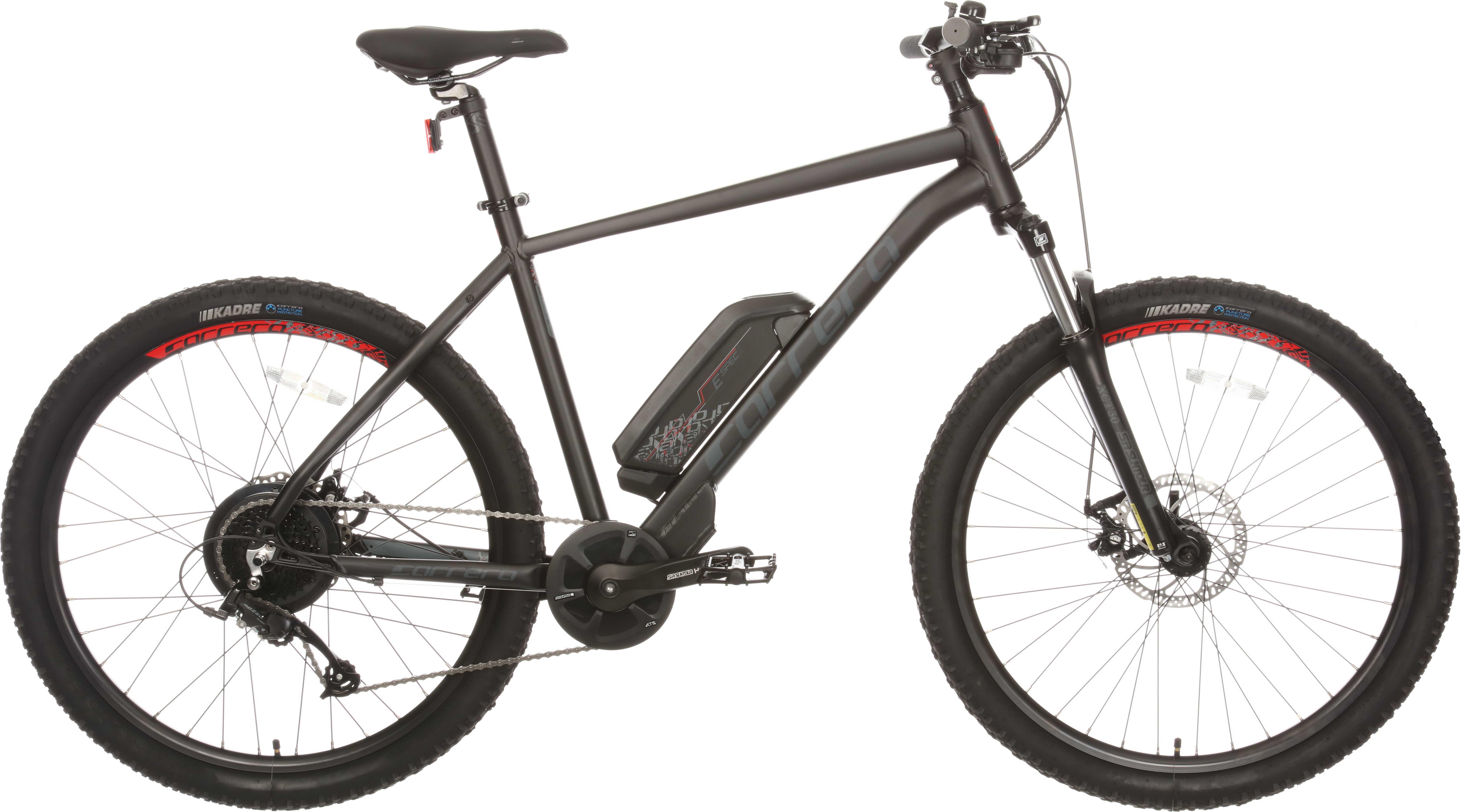 Carrera Vengeance E Mens Electric Mountain Bike Microshift 2.1 - M, L Frames