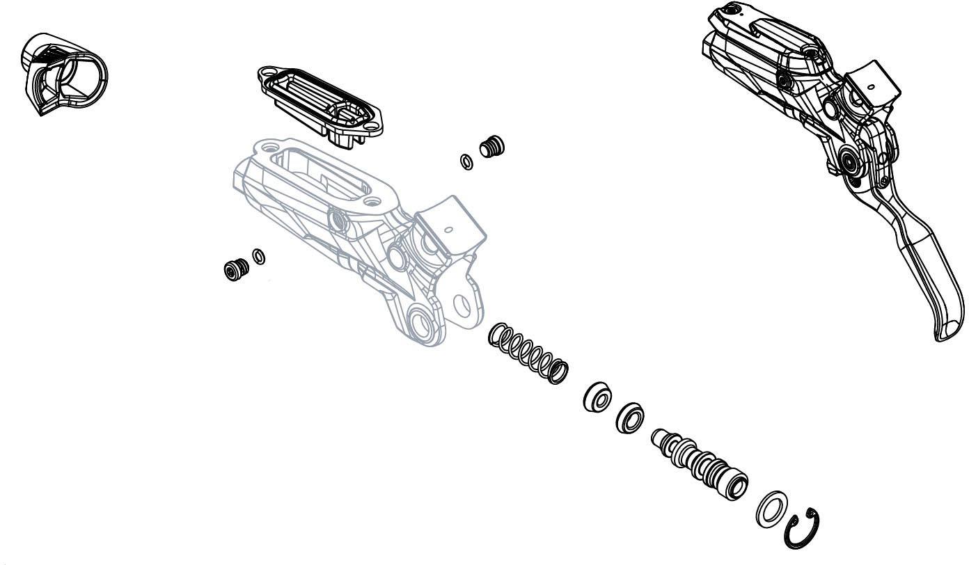 SRAM Disc Brake Service Lever Internals Gen 2 Guide R/RE/DB5/ Code R