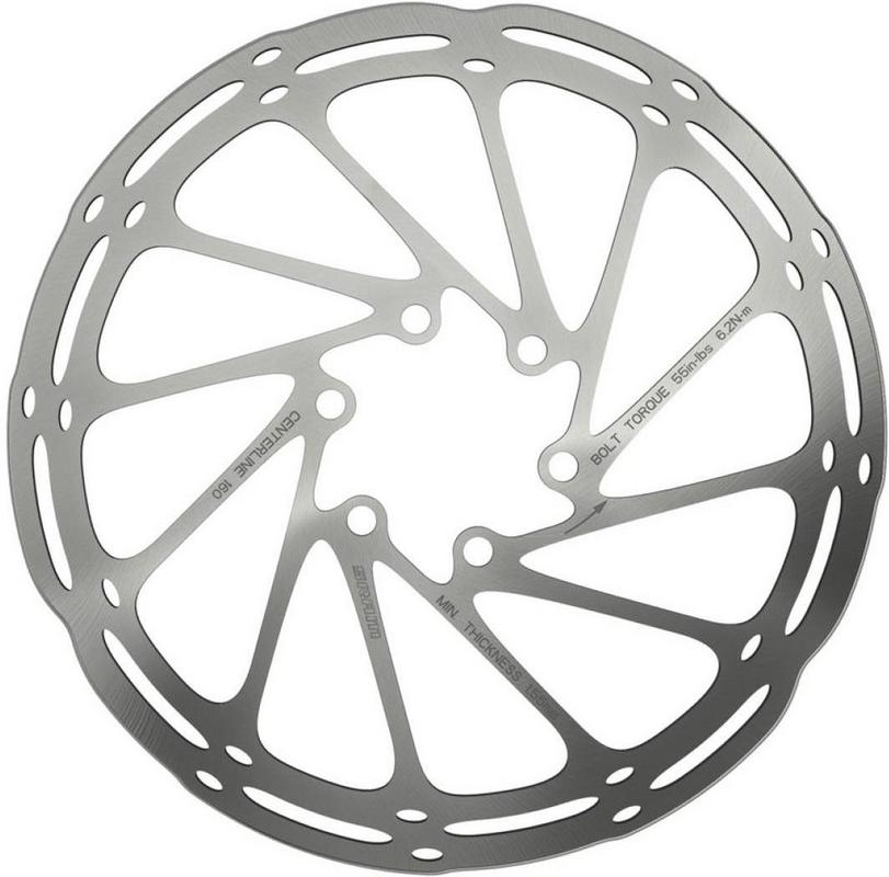 Halfords Sram Centerline Rounded Disc Rotor 6 Bolt, 180Mm | Extra 8% off for BC Members