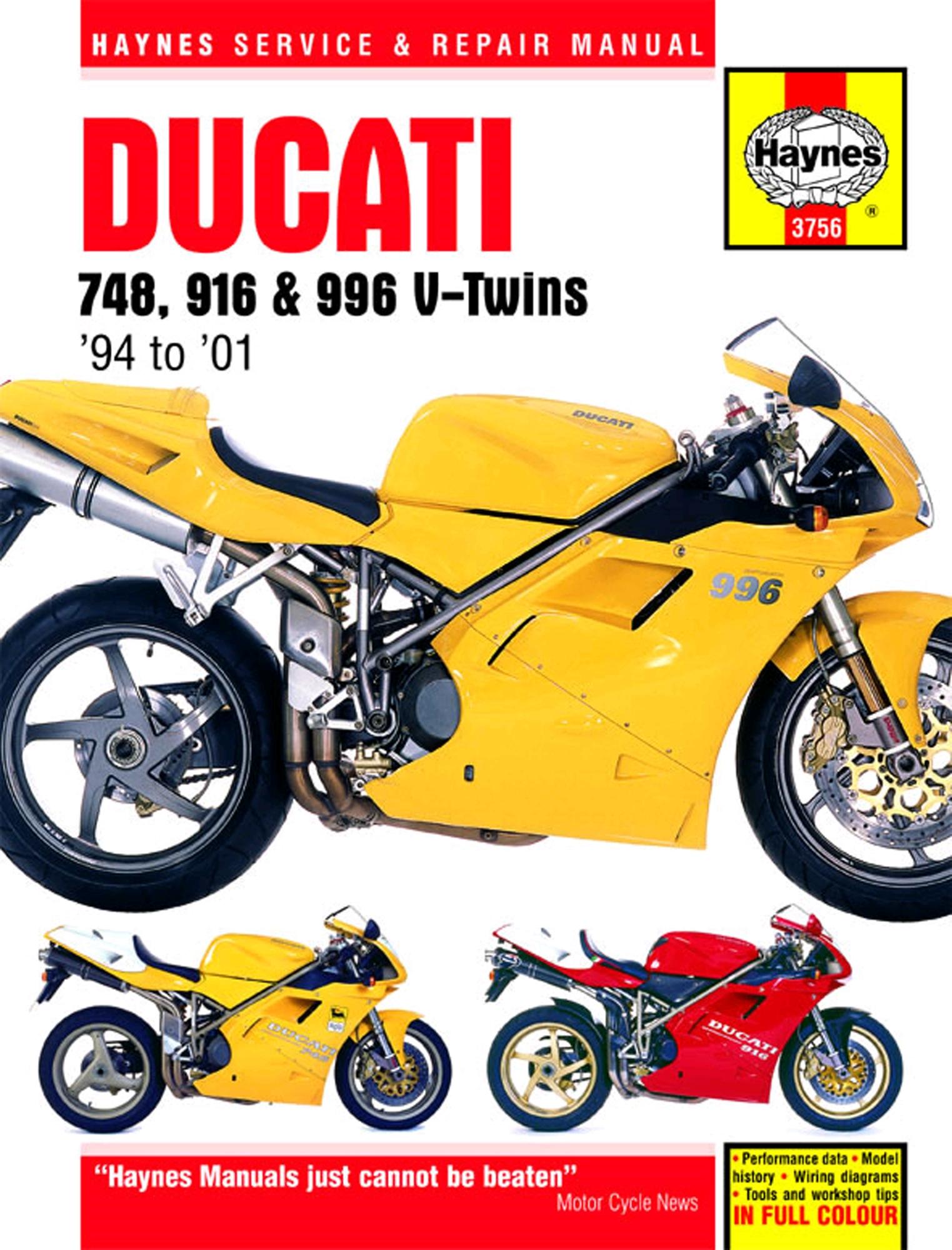 Haynes Ducati 748, 916 & 996 4-valve V-Twins (94 - 01)