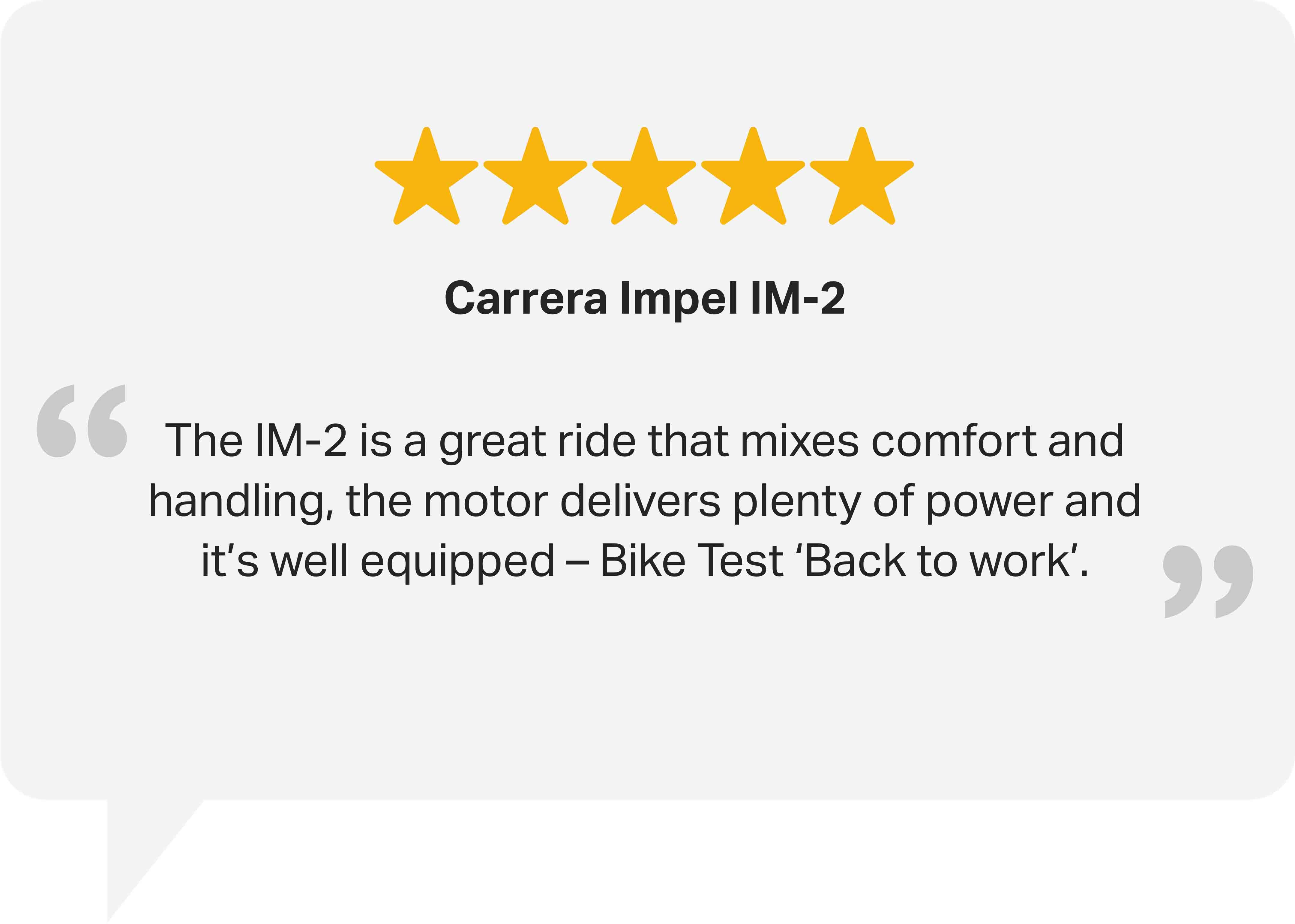 Refurbished Grade C - Carrera impel im-2.1 Microshift Electric Hybrid Bike - M Frame
