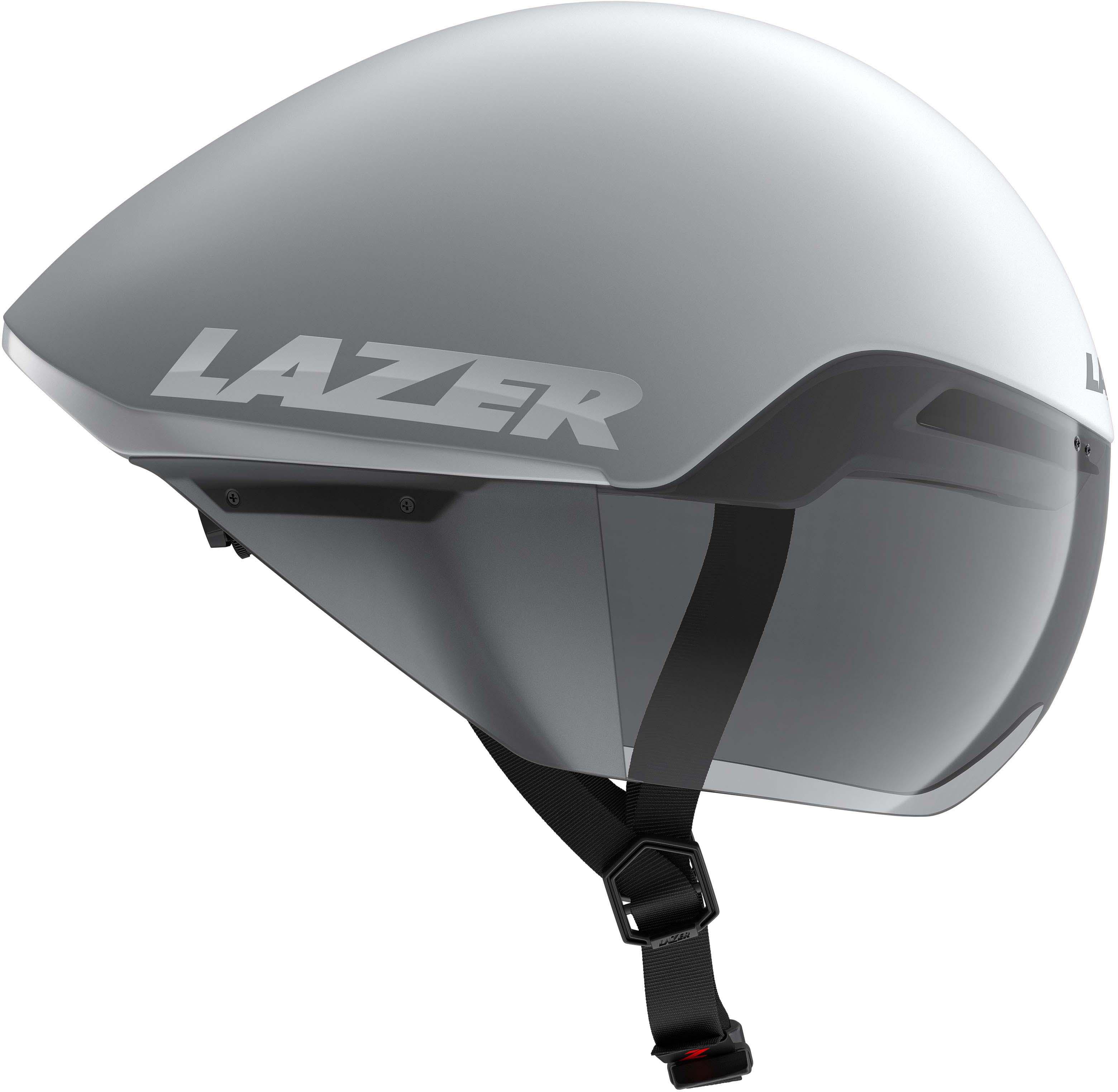 Halfords Lazer Victor KinetiCore Helmet, Matt White Silver, Medium | Pricematch, Extra 8% off for BC Members, Free Bike Health Check, Cycle2Work Scheme & 0% APR Finance.