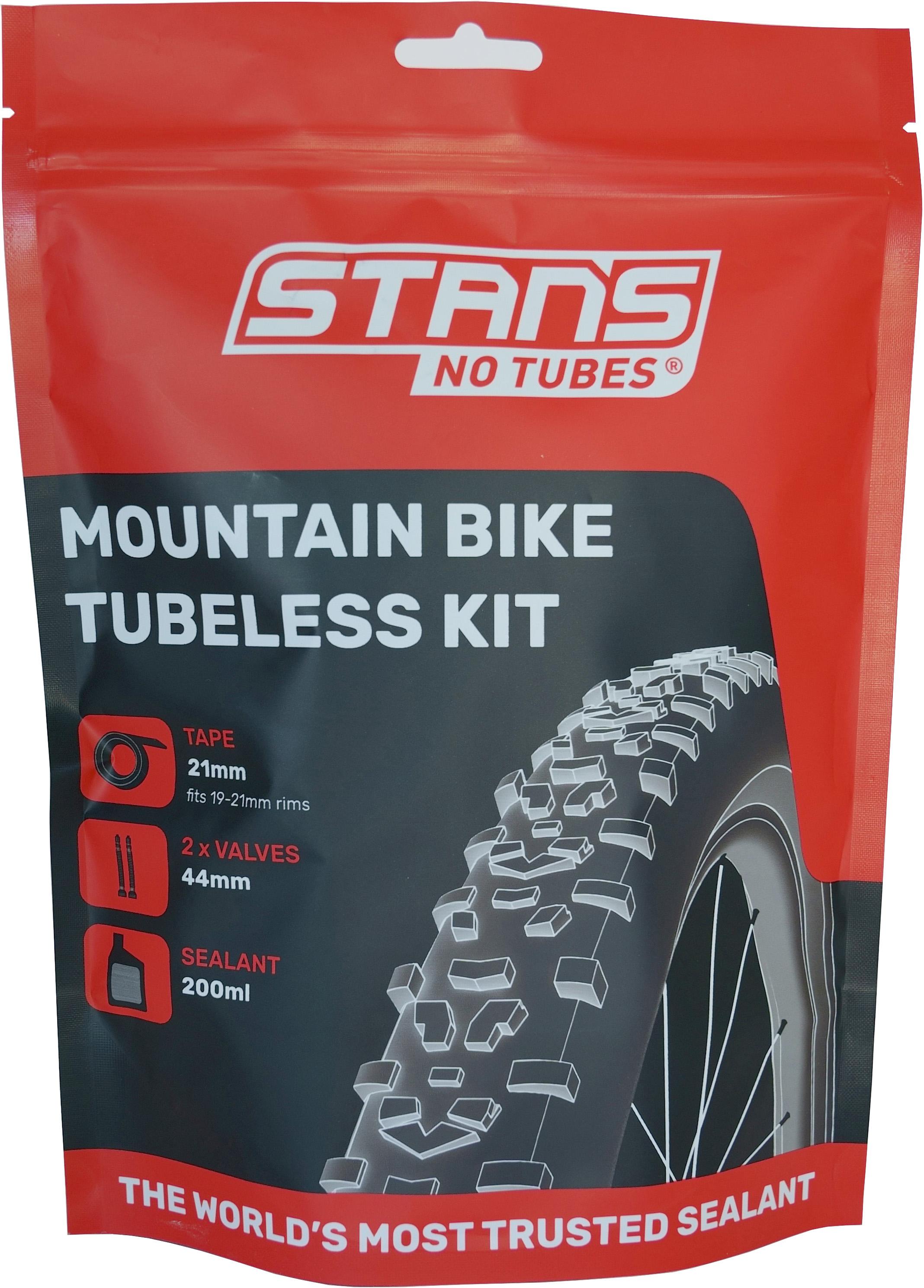 Stans No Tubes Mountain Bike Tubeless Kit, 21mm Tape/44mm valve