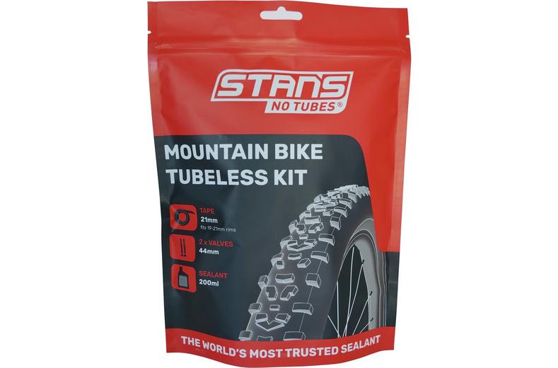 Stans No Tubes Mountain Bike Tubeless Kit, 21mm Tape/44mm valve Stans No Tubes Mountain Bike Tubeless Kit, 21mm Tape/44mm valve