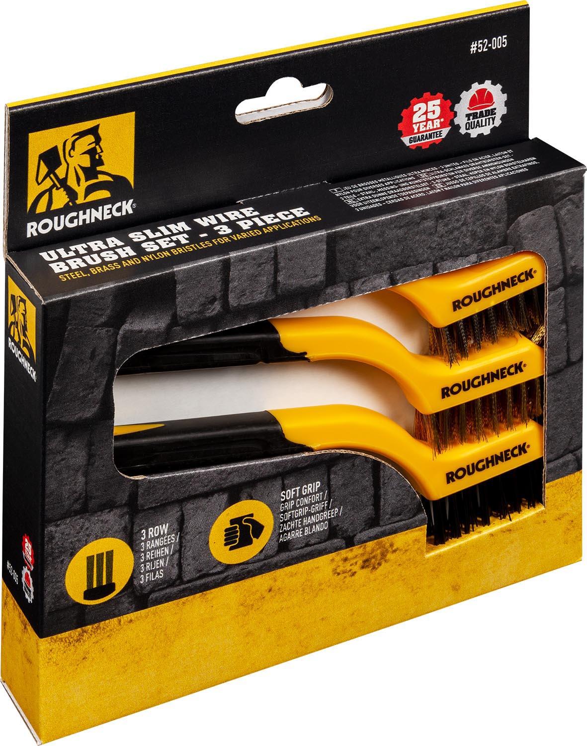 Roughneck Mini Wire Brush Set 3 Pieces