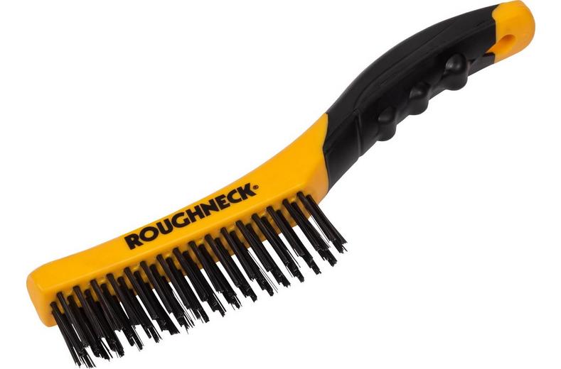 Roughneck Soft Grip Shoe Handle Wire Brush 10" Roughneck Soft Grip Shoe Handle Wire Brush 10"