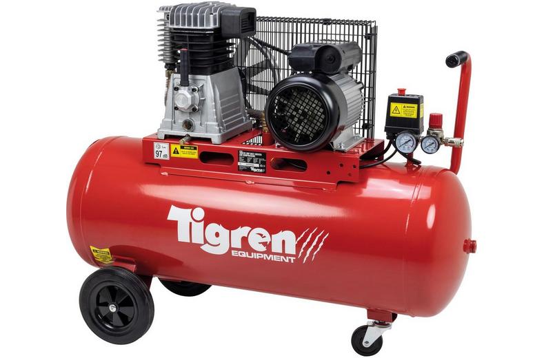 Tigren 100ltr 3hp Belt-Driven Compressor Tigren 100ltr 3hp Belt-Driven Compressor