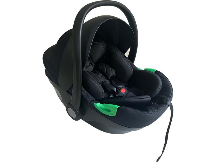 My Babiie iSize Quilted Black Infant Carrier and Isofix Base