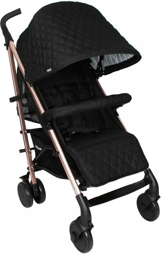 Black and rose sales gold pushchair