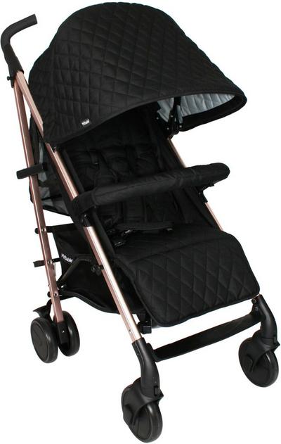 My Babiie MB51 Plus Stroller - Quilted Black