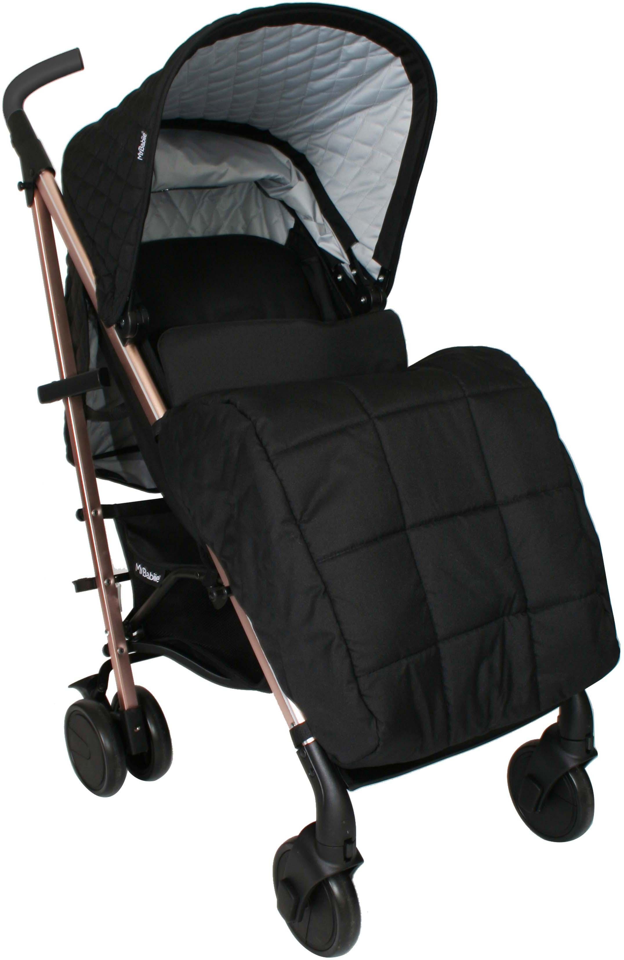 My Babiie MB51 Plus Stroller - Quilted Black