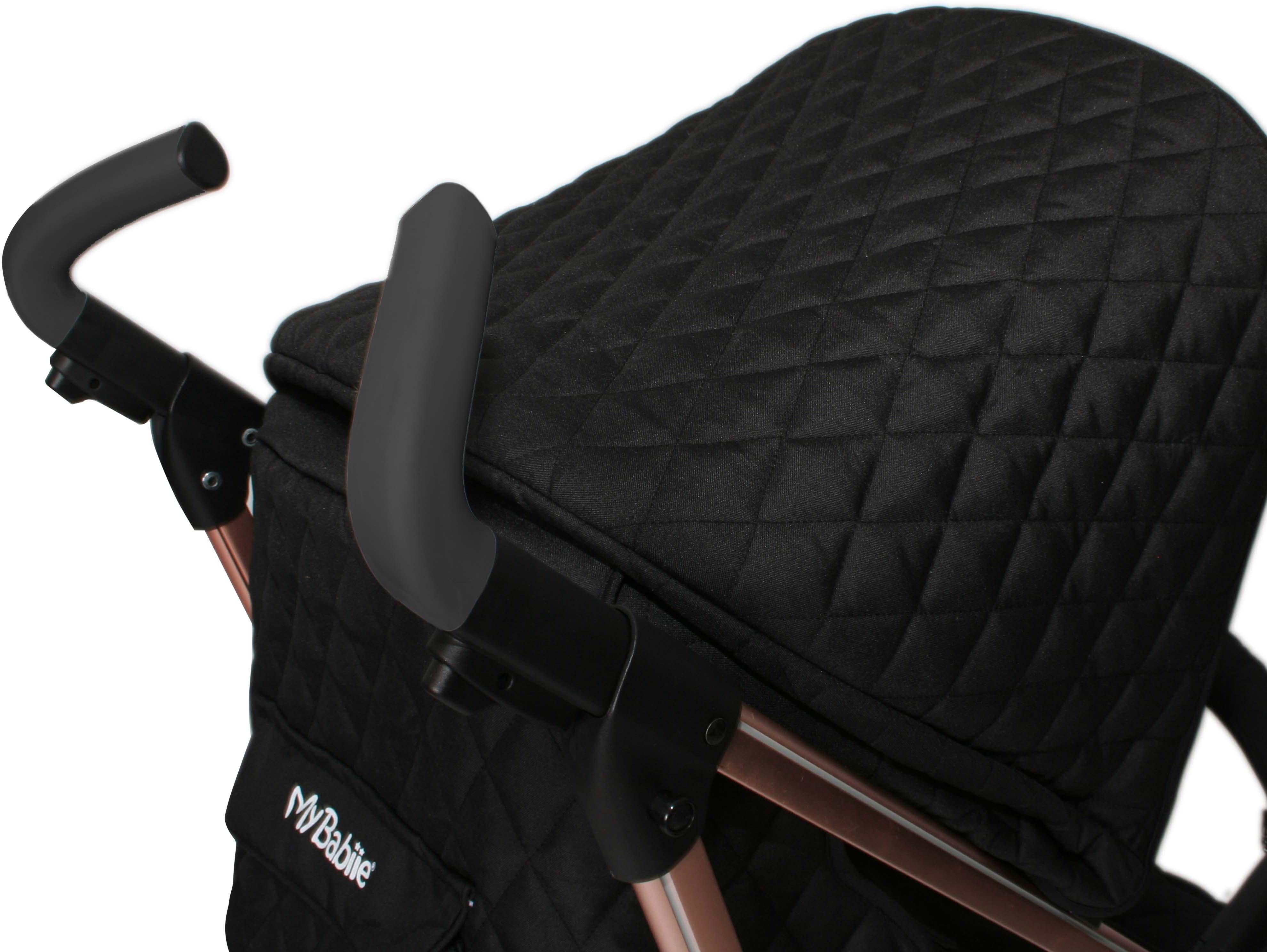 My Babiie MB51 Plus Stroller - Quilted Black