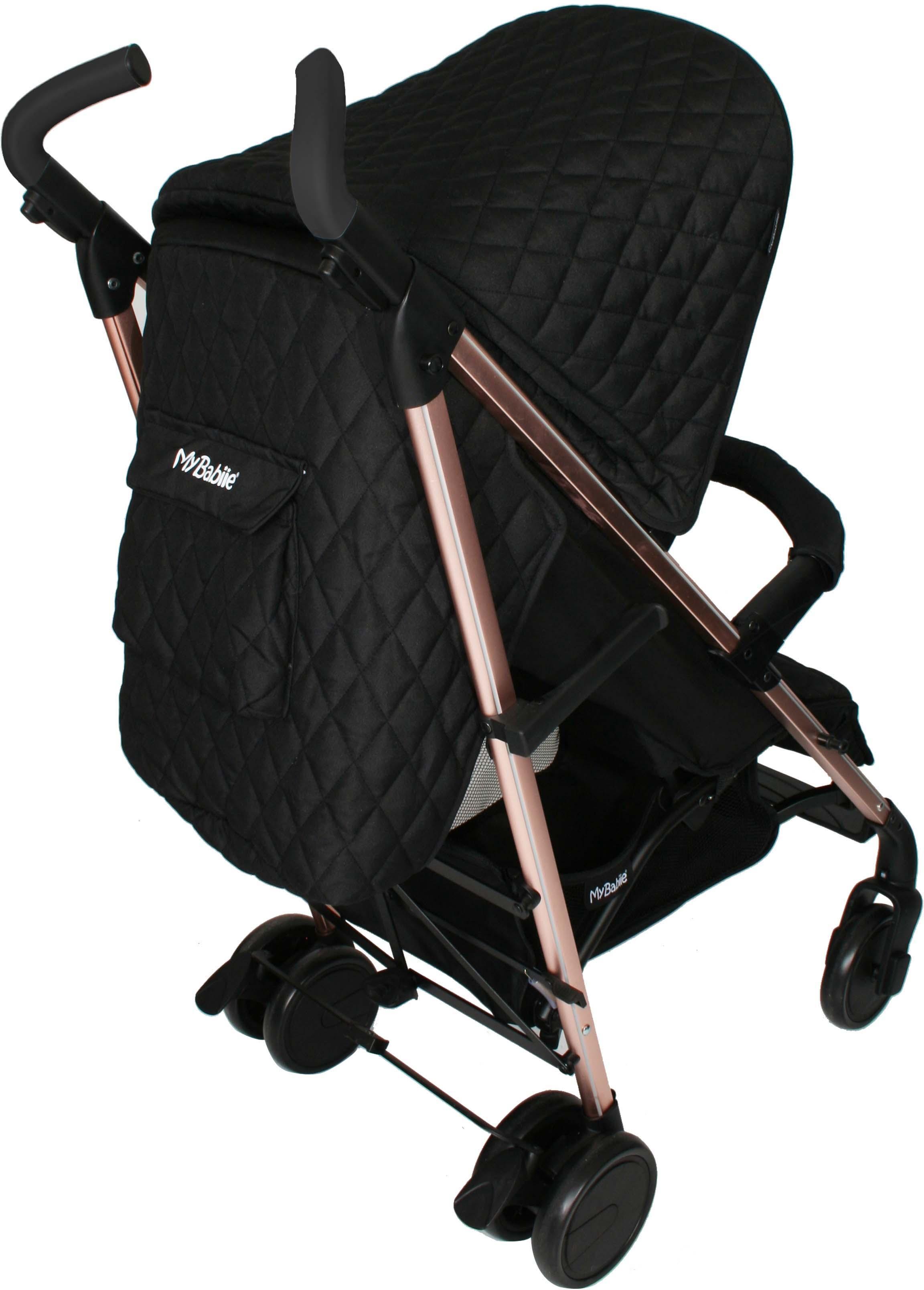 My Babiie MB51 Plus Stroller - Quilted Black