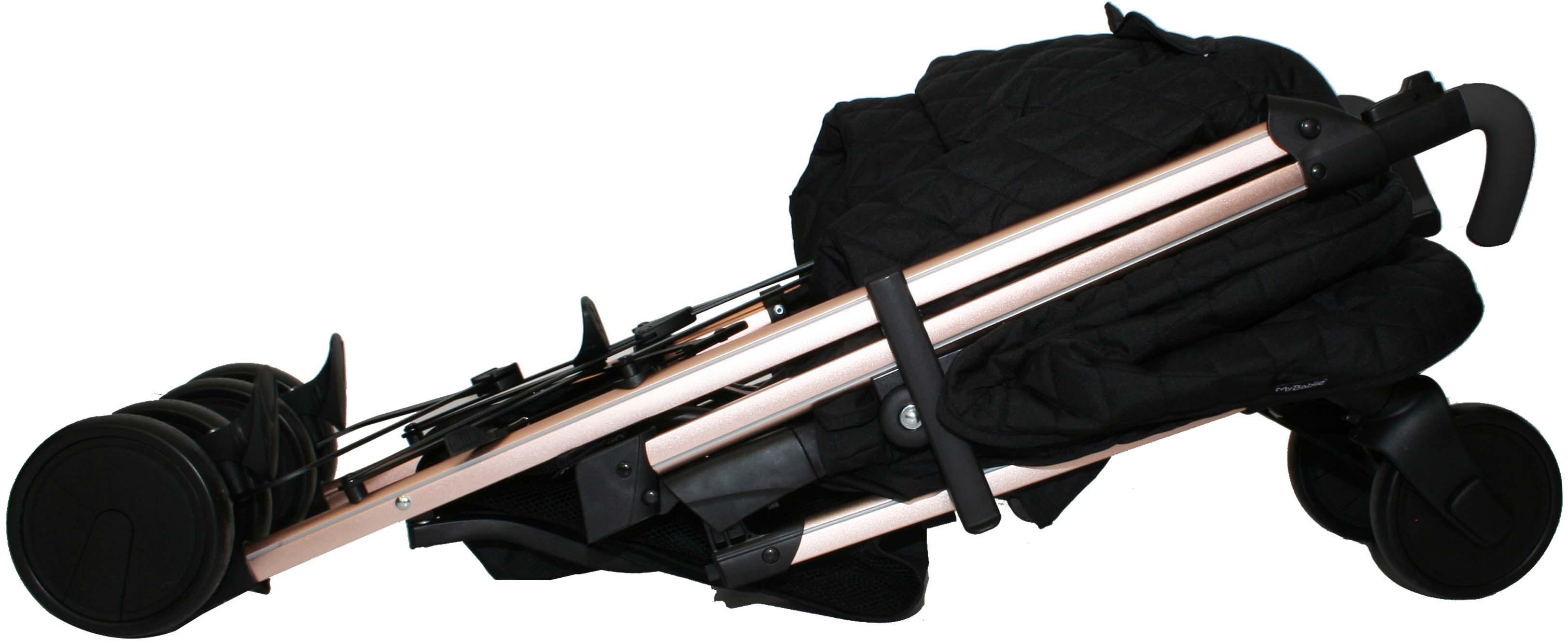 My Babiie MB51 Plus Stroller - Quilted Black