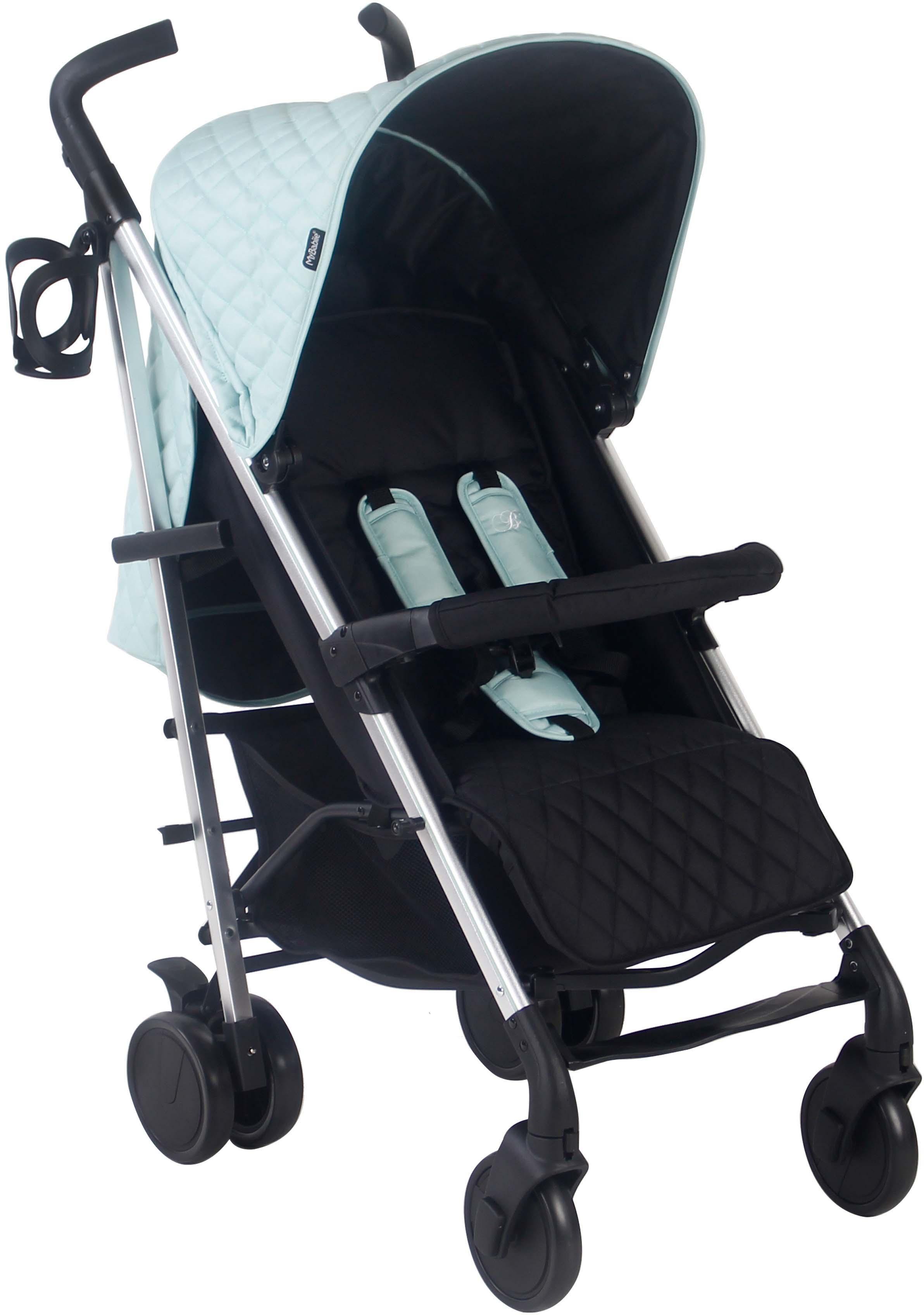 My Babiie MB51 Plus Stroller - Quilted Aqua