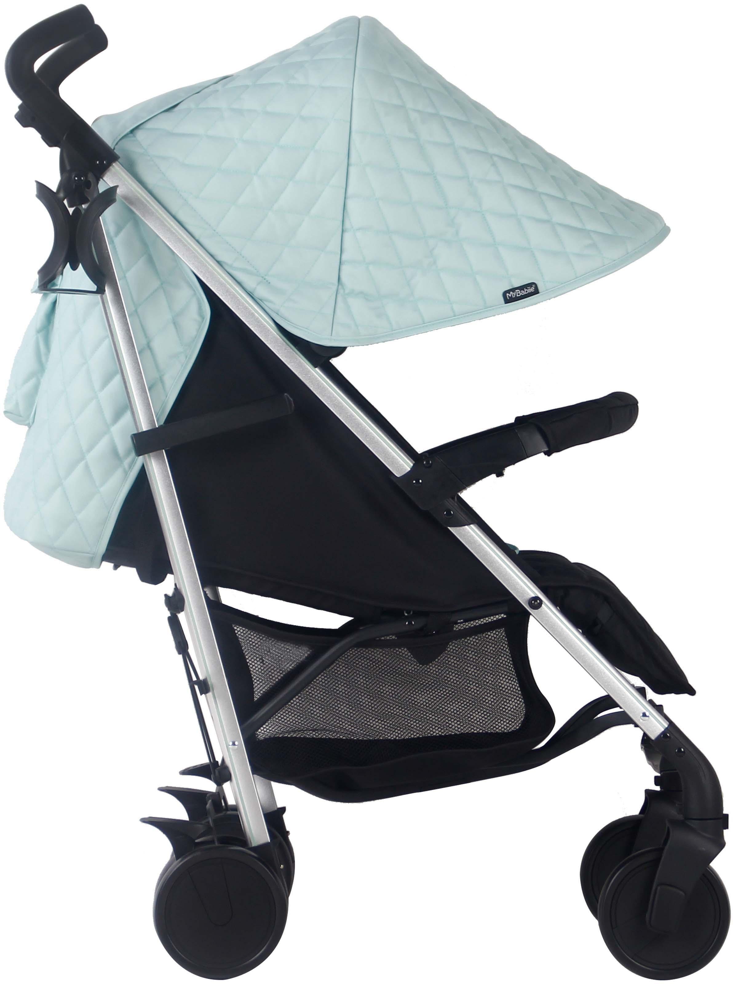 My Babiie MB51 Plus Stroller - Quilted Aqua
