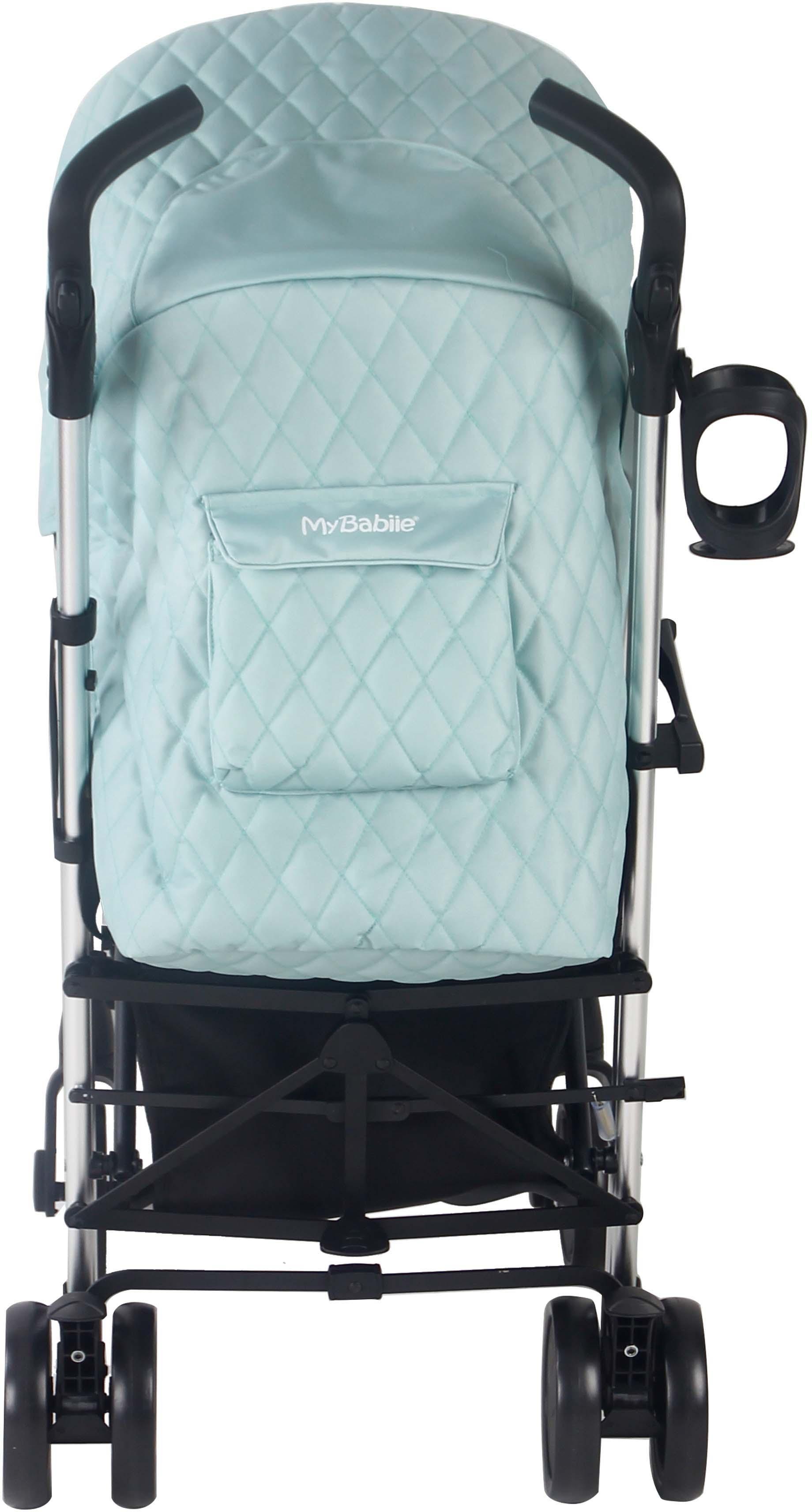 My Babiie MB51 Plus Stroller - Quilted Aqua