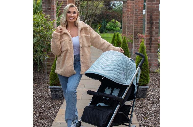 My Babiie MB51 Plus Stroller - Quilted Aqua My Babiie MB51 Plus Stroller - Quilted Aqua