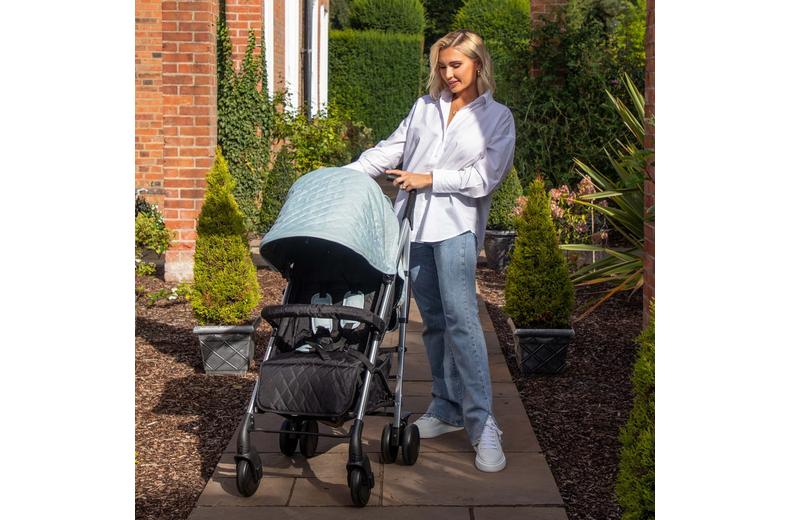 My Babiie MB51 Plus Stroller - Quilted Aqua My Babiie MB51 Plus Stroller - Quilted Aqua