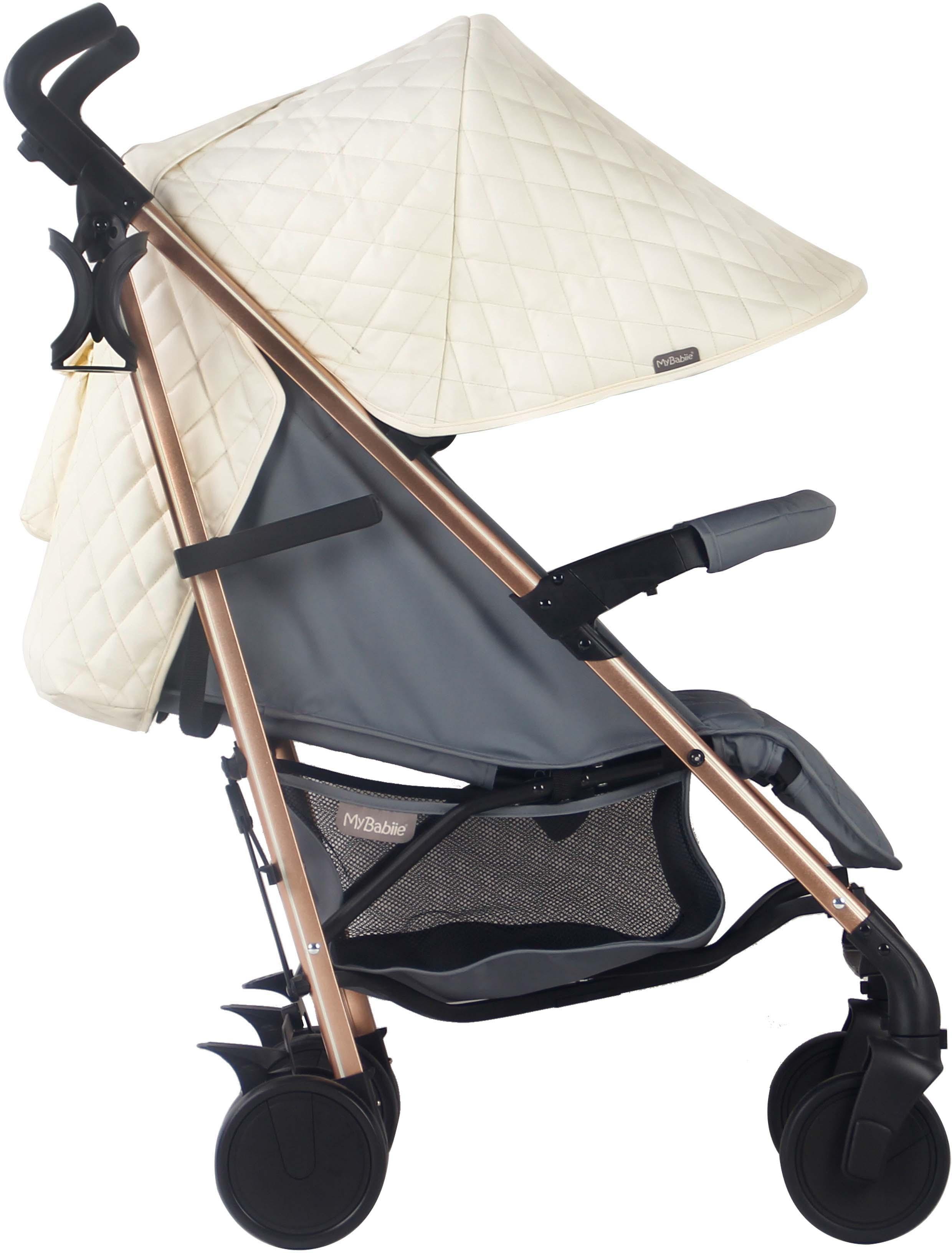 My Babiie MB51 Plus Stroller - Quilted Champagne