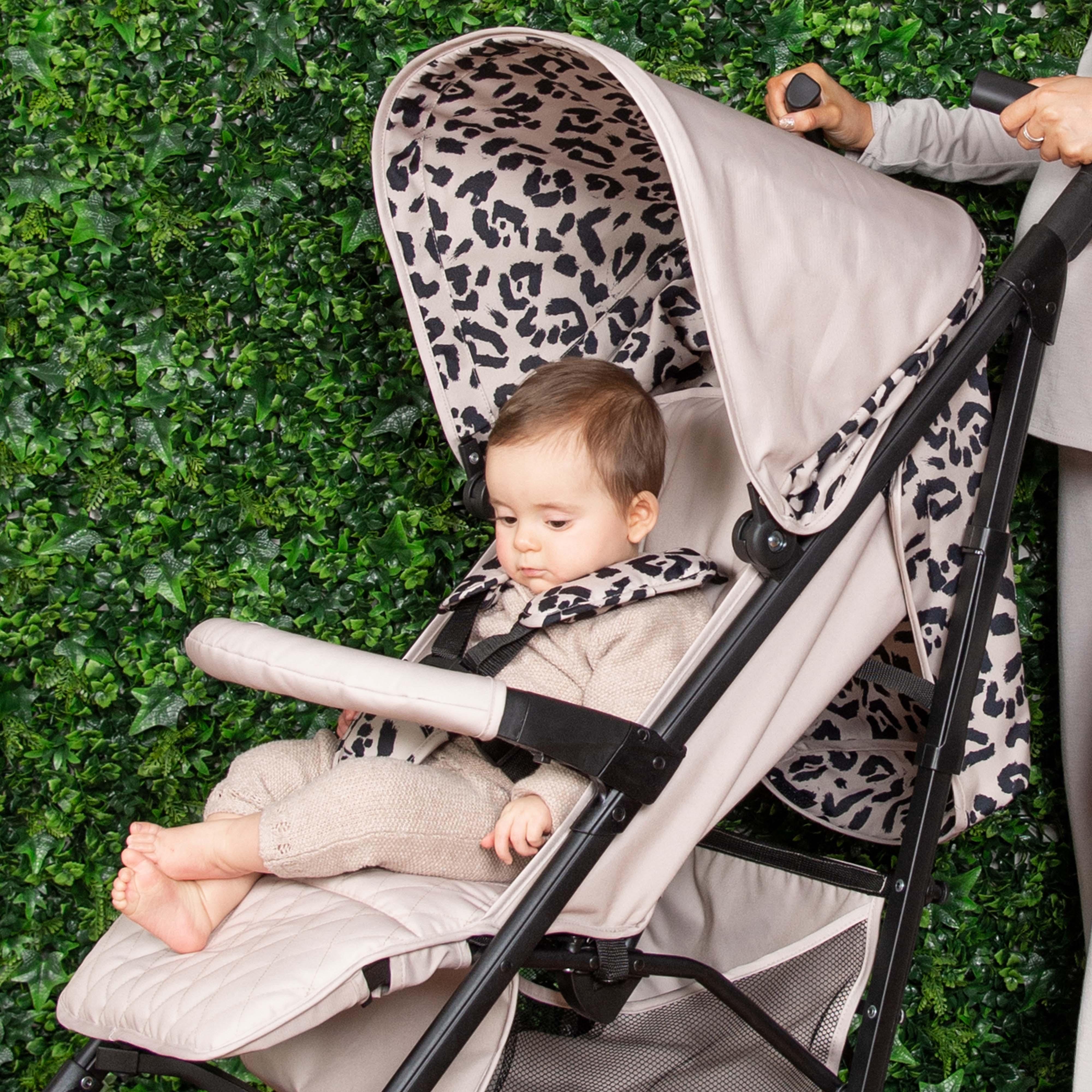 My Babiie MB51 Plus Stroller - Fawn Leopard