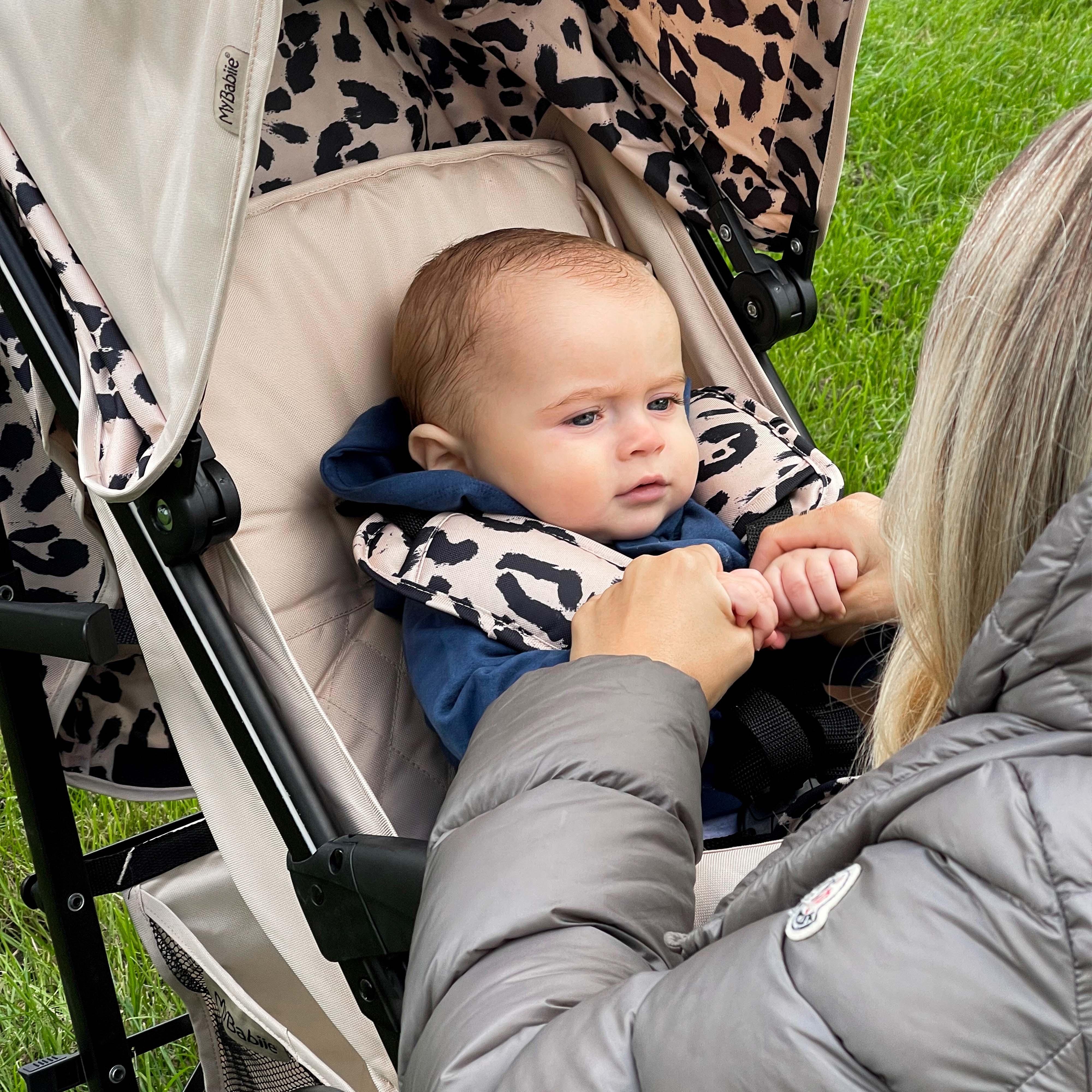 My Babiie MB51 Plus Stroller - Fawn Leopard