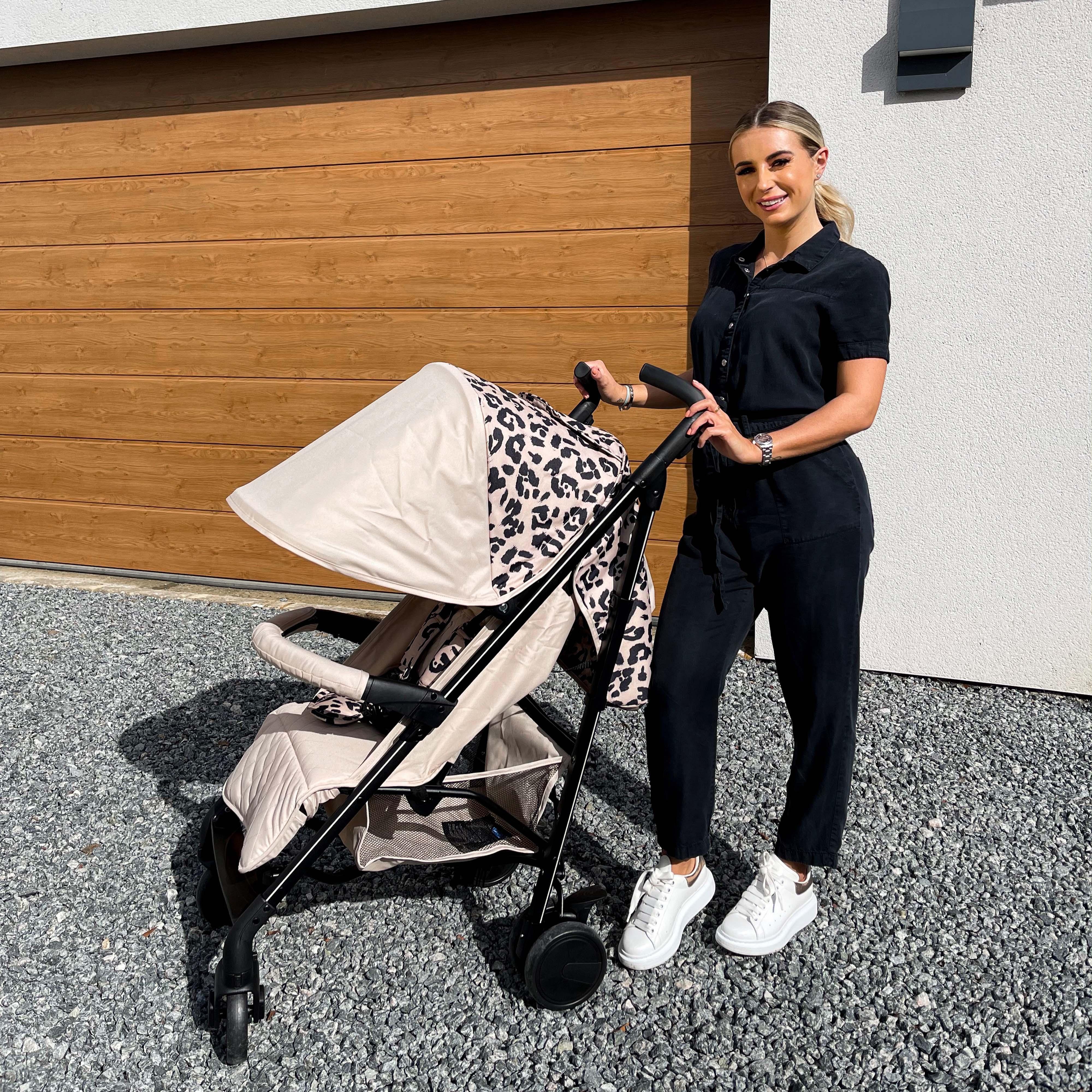 My Babiie MB51 Plus Stroller - Fawn Leopard