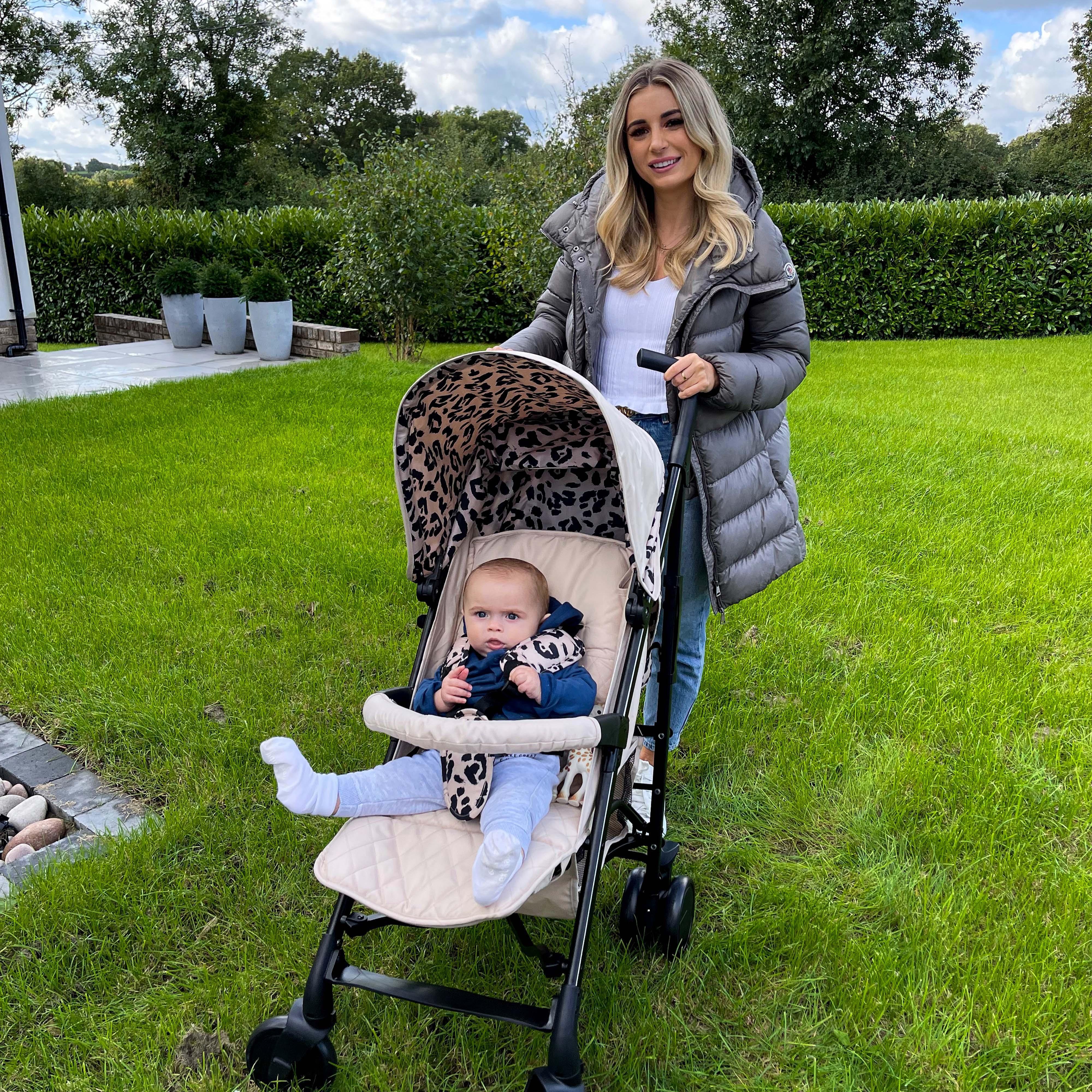 My Babiie MB51 Plus Stroller - Fawn Leopard