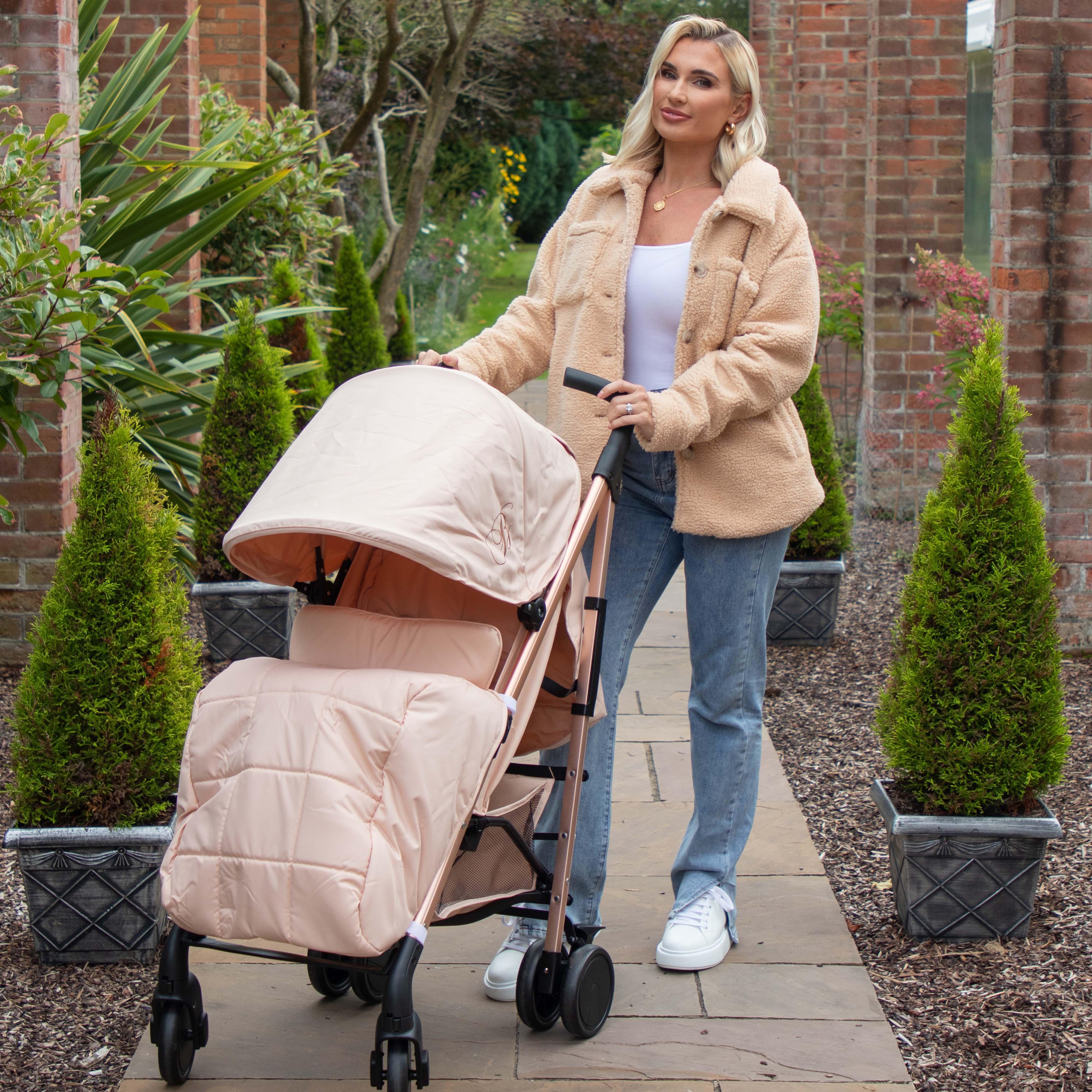 My Babiie MB51 Plus Stroller - Rose Gold Blush