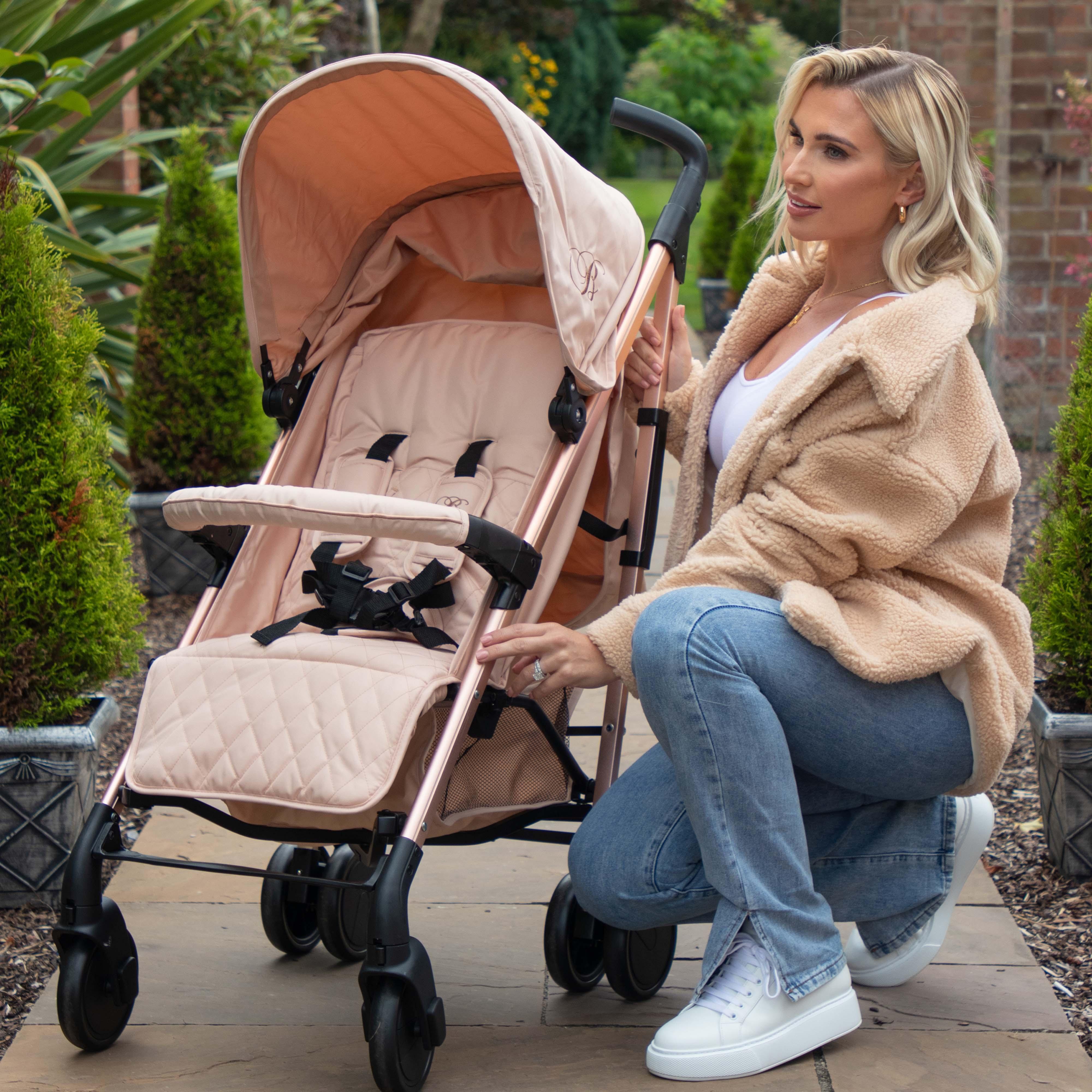 My Babiie MB51 Plus Stroller - Rose Gold Blush
