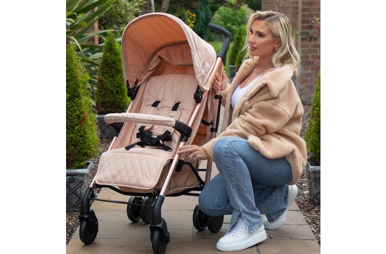 My Babiie MB51 Plus Stroller - Rose Gold Blush My Babiie MB51 Plus Stroller - Rose Gold Blush