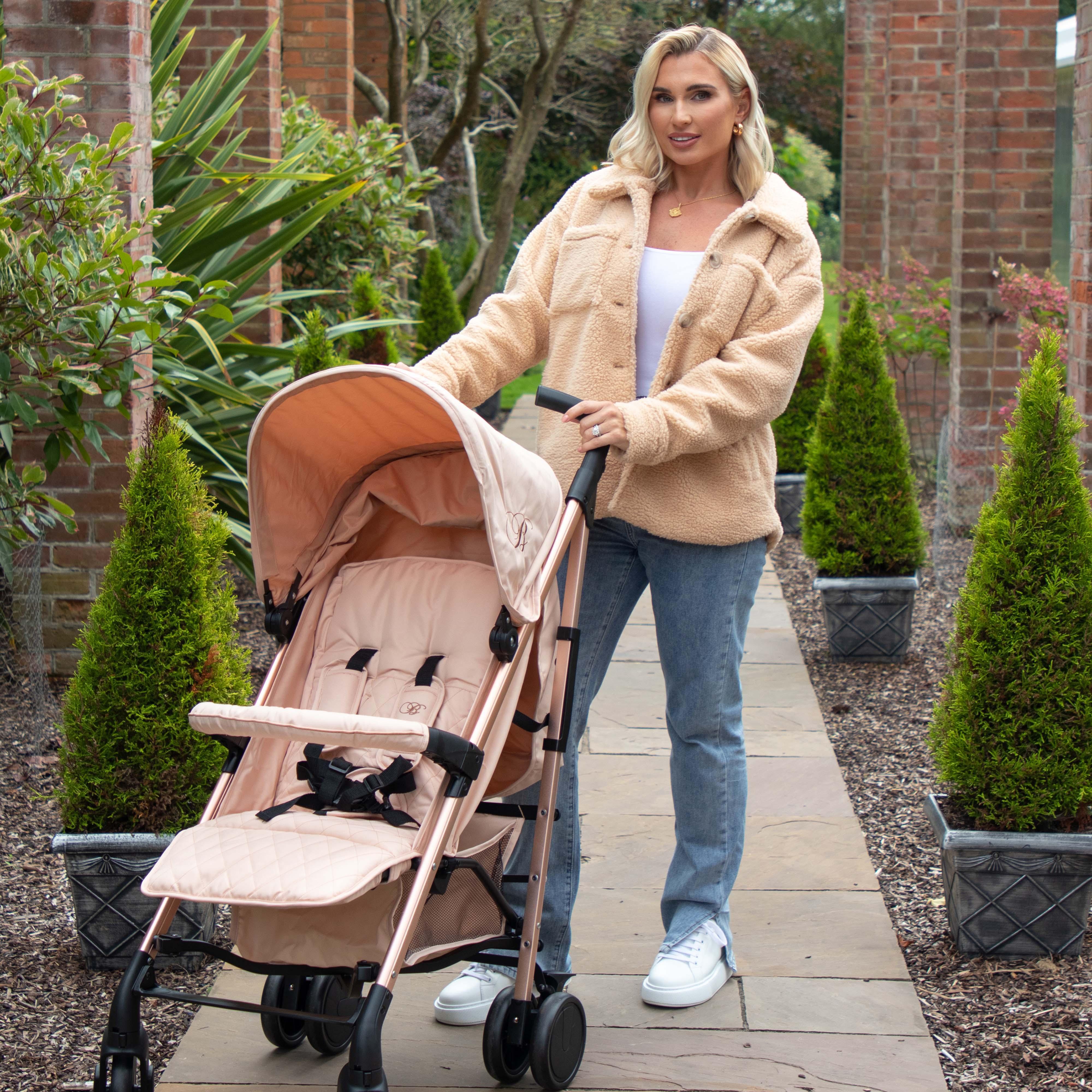 My Babiie MB51 Plus Stroller - Rose Gold Blush