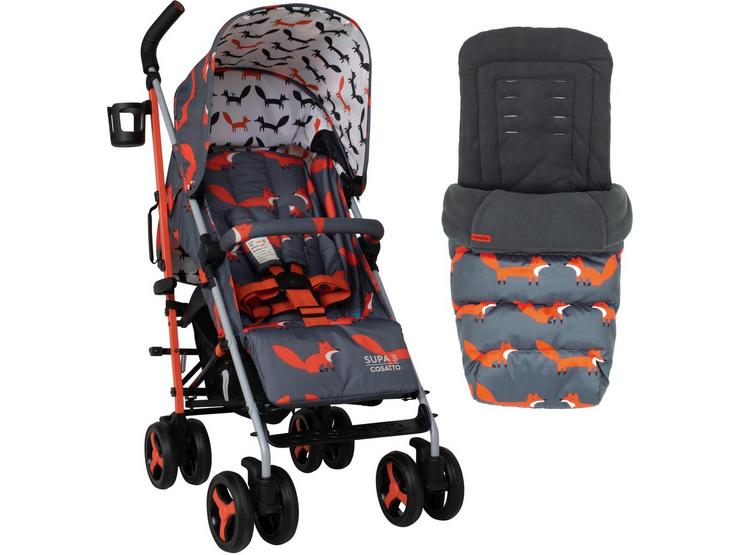 Cosatto Supa 3 Pushchair - Charcoal Mister Fox