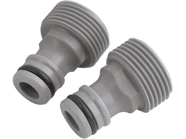 Draper 3/4" Female to Male Connectors - Twin Pack