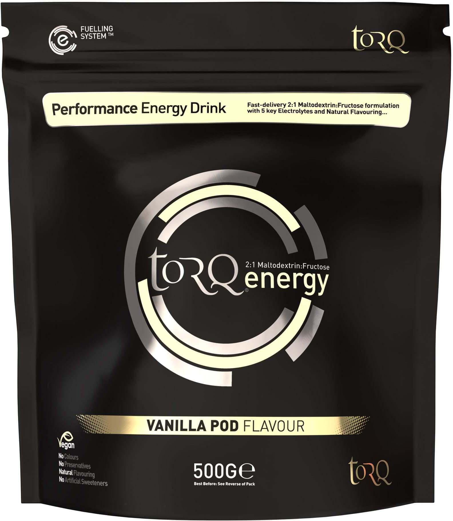 Halfords TORQ Natural Energy Drink, 1 x 500g, Vanilla Pod | Pricematch, Extra 8% off for BC Members, Free Bike Health Check, Cycle2Work Scheme & 0% APR Finance.