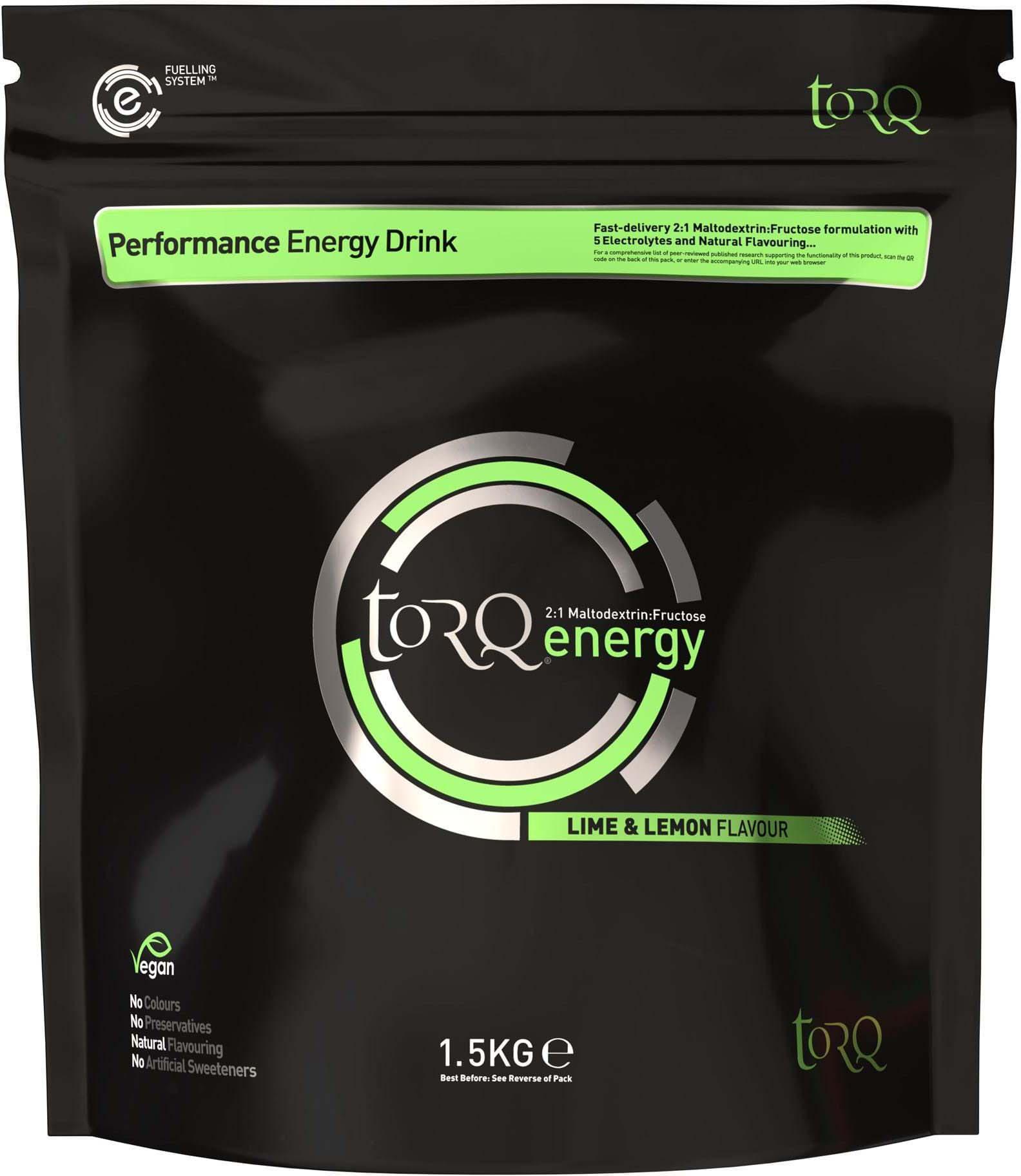 Halfords TORQ Energy Drink, 1 x 1.5kg, Lime & Lemon | Pricematch, Extra 8% off for BC Members, Free Bike Health Check, Cycle2Work Scheme & 0% APR Finance.