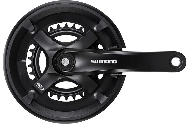 Shimano Tourney FC-TY501 46/30T 7/8 Speed Double Chainset, 175mm Shimano Tourney FC-TY501 46/30T 7/8 Speed Double Chainset, 175mm