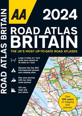 AA Road Atlas Britain 2024 | Halfords UK