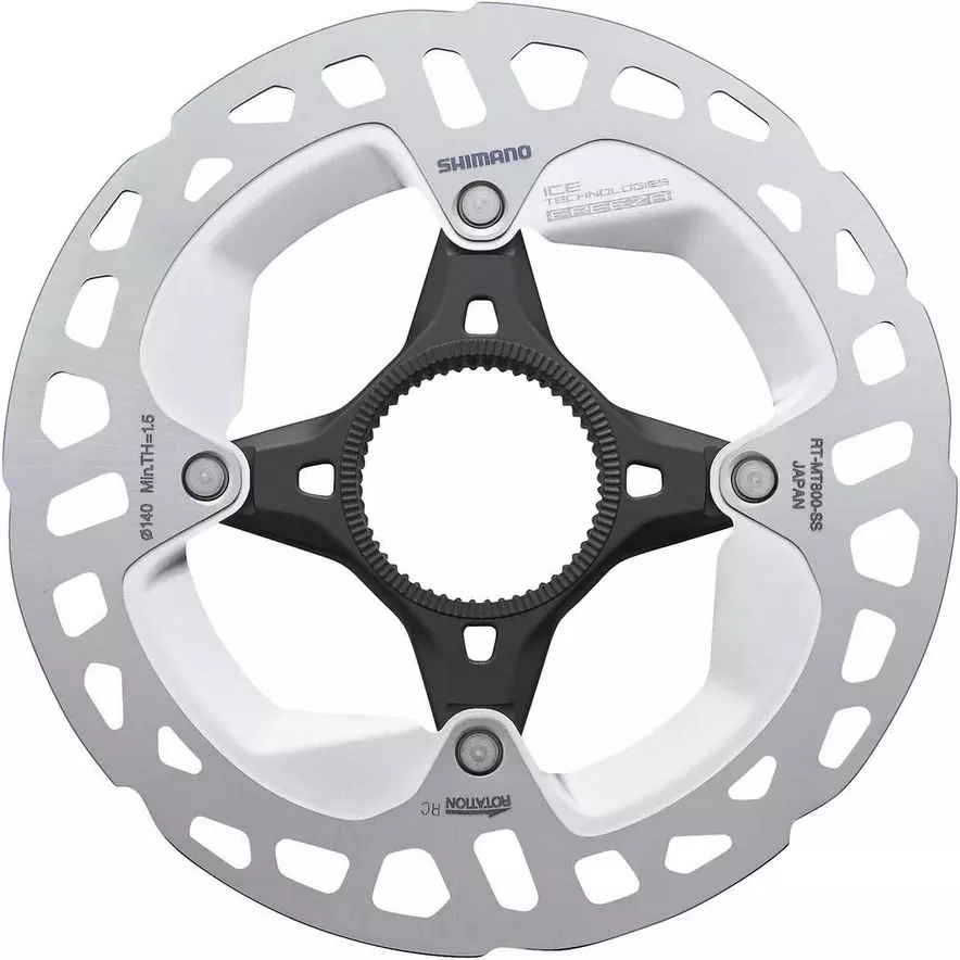 【Rinco】 Shimano RT-MT800 Ice Tech FREEZA Disc Rotor, External Lockring