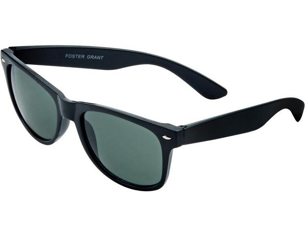 Foster Grant Men's Blade Fashion Sunglasses Black 