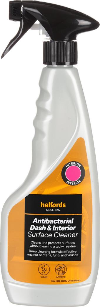Halfords Antibacterial Dash and Interior Surface Cleaner 500ml